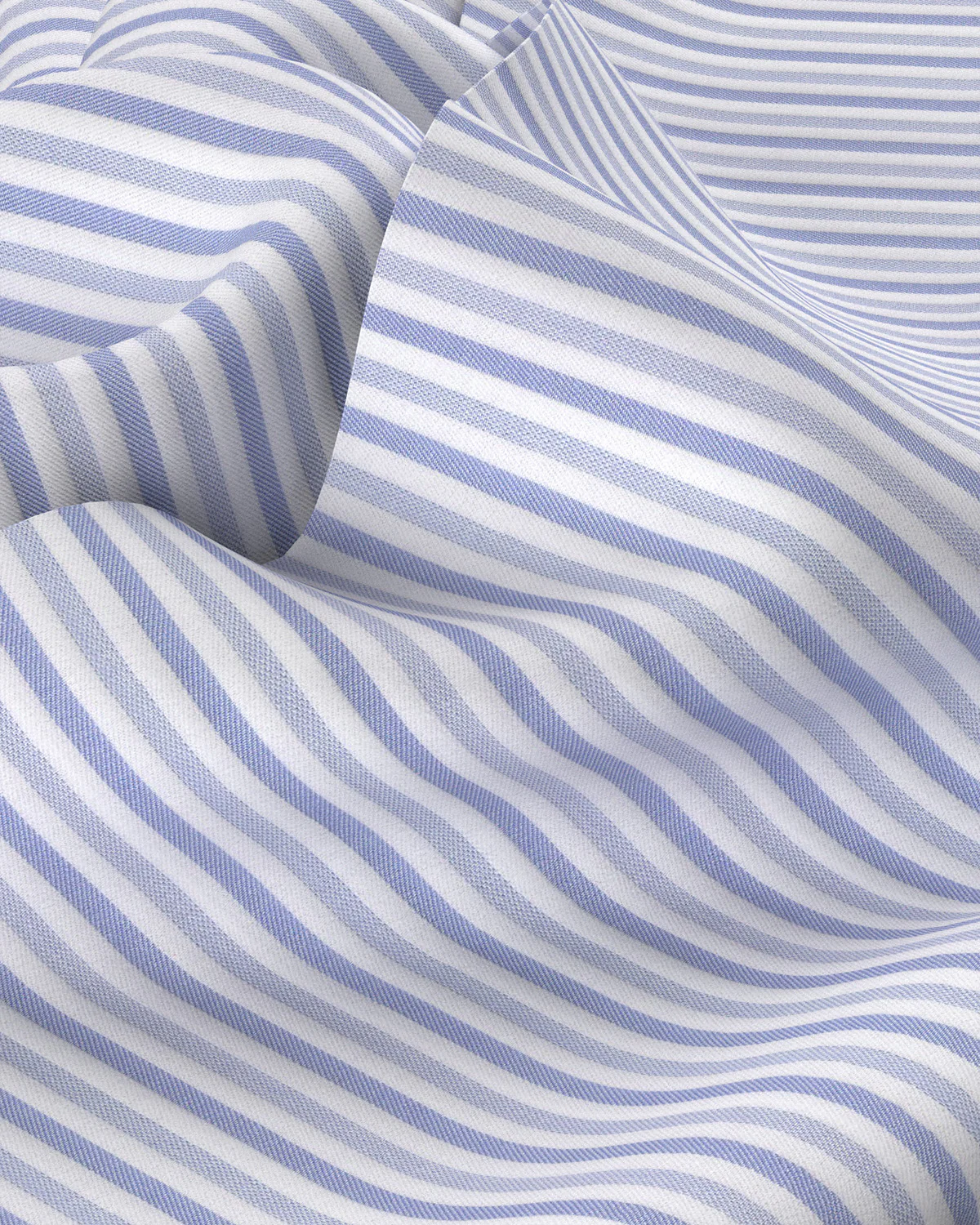 Harrowden Twill Striped Shirt - Blue & White - Image 4