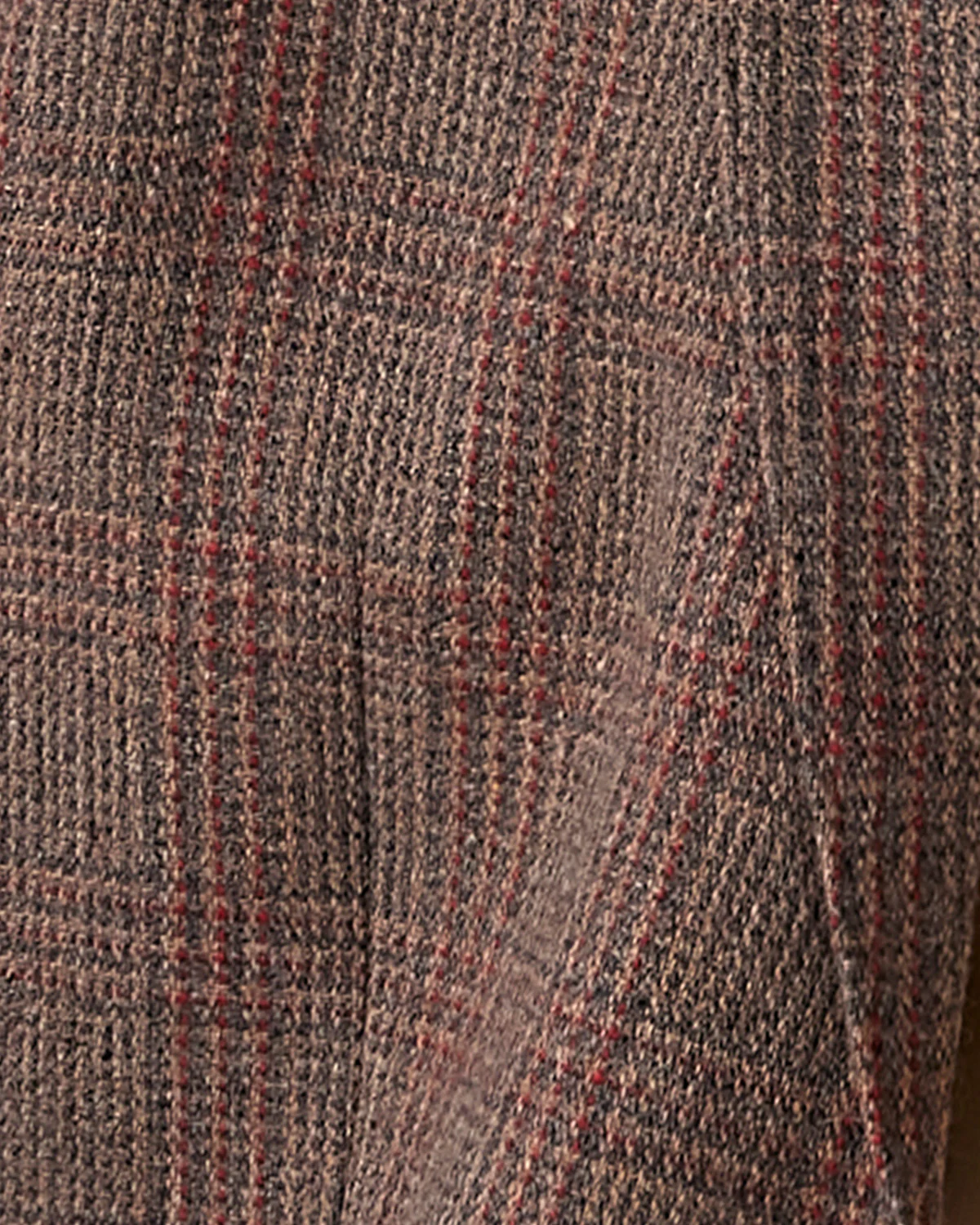 Harthmore Woolen Checkered Jacket - Brown - Image 6