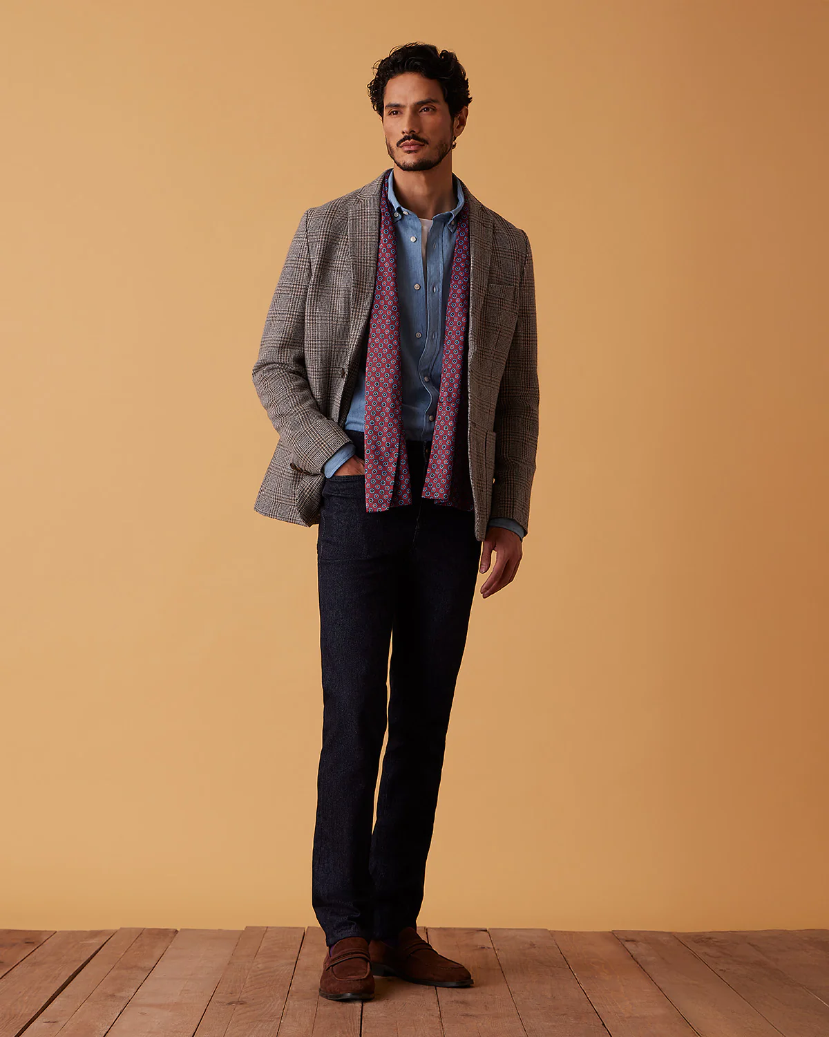 Harthmore Woolen Checkered Jacket - Grey - Image 2