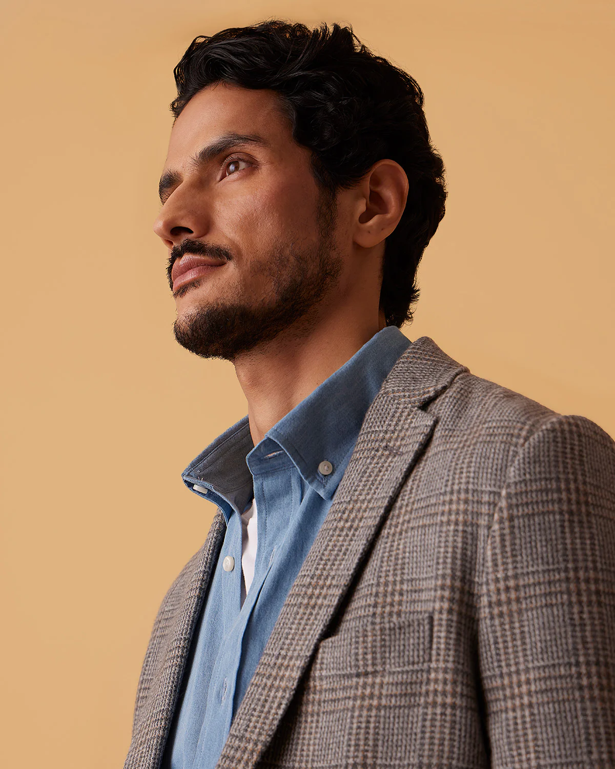 Harthmore Woolen Checkered Jacket - Grey - Image 3