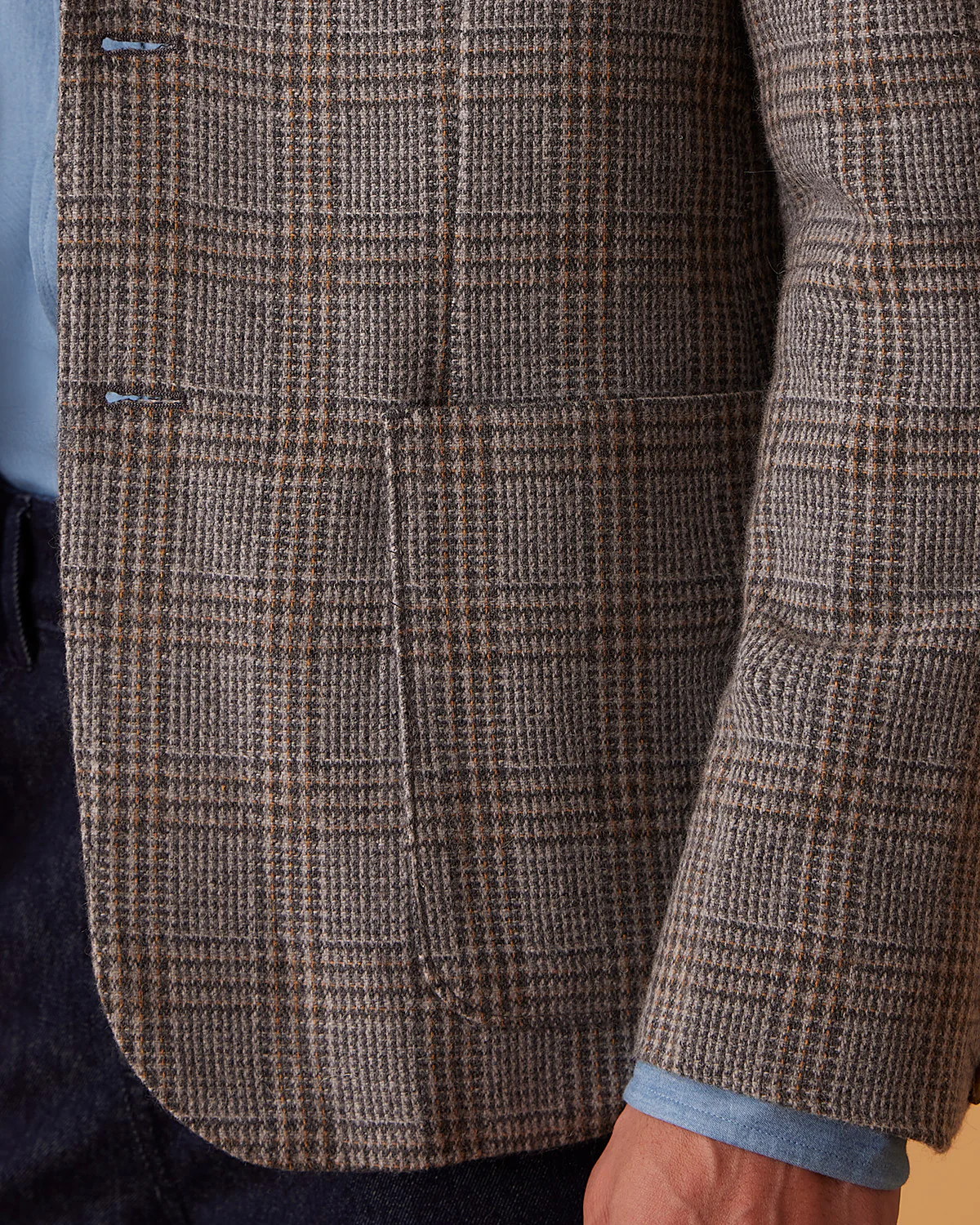 Harthmore Woolen Checkered Jacket - Grey - Image 4