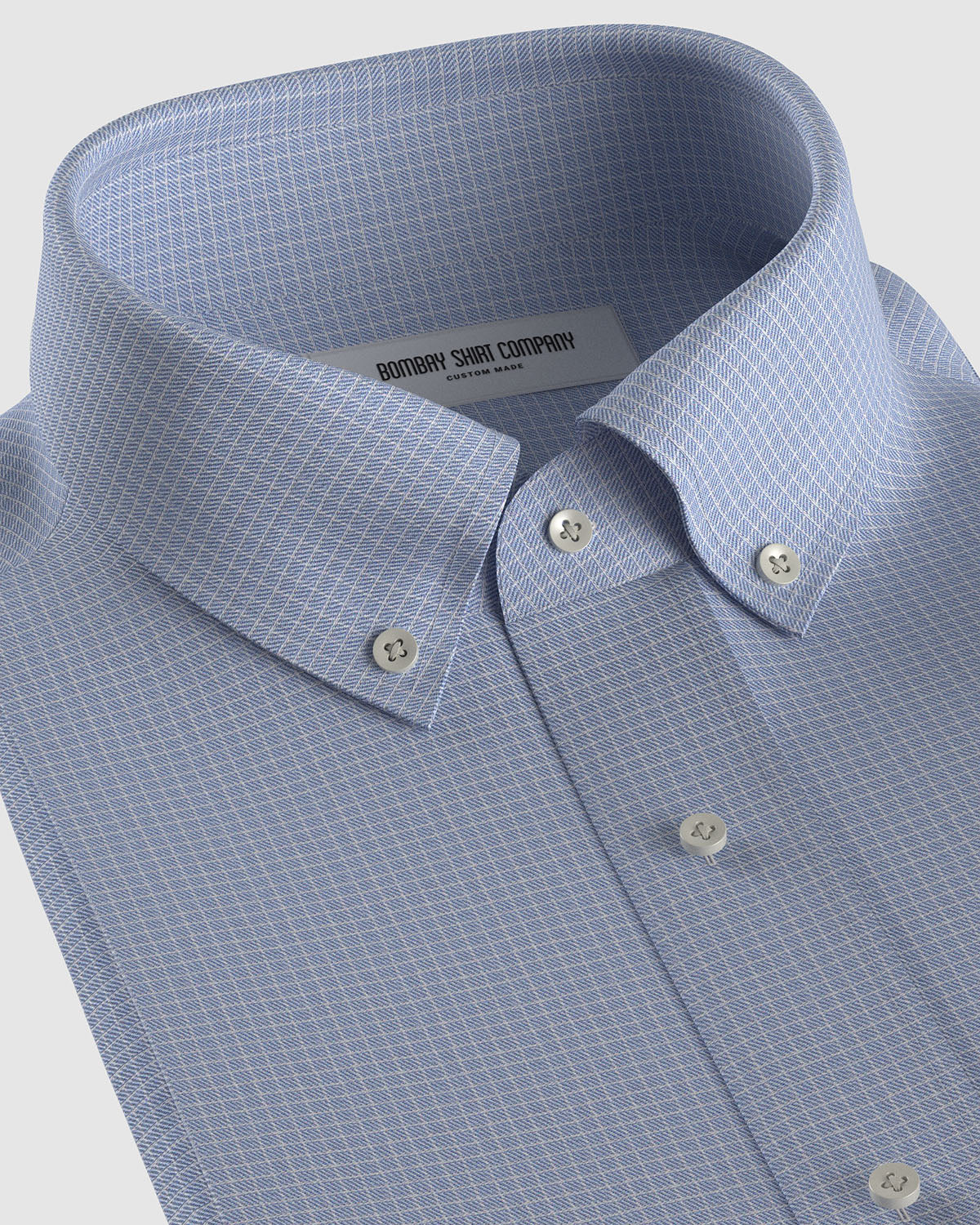 Harwood Twill Checked Shirt - Blue & White