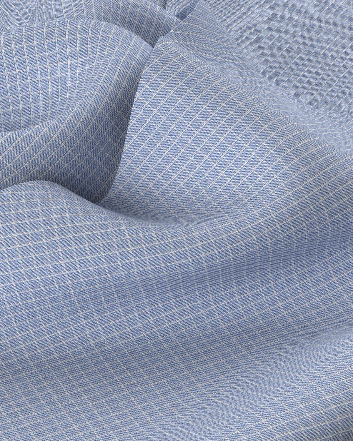 Harwood Twill Checked Shirt - Blue & White - Image 3