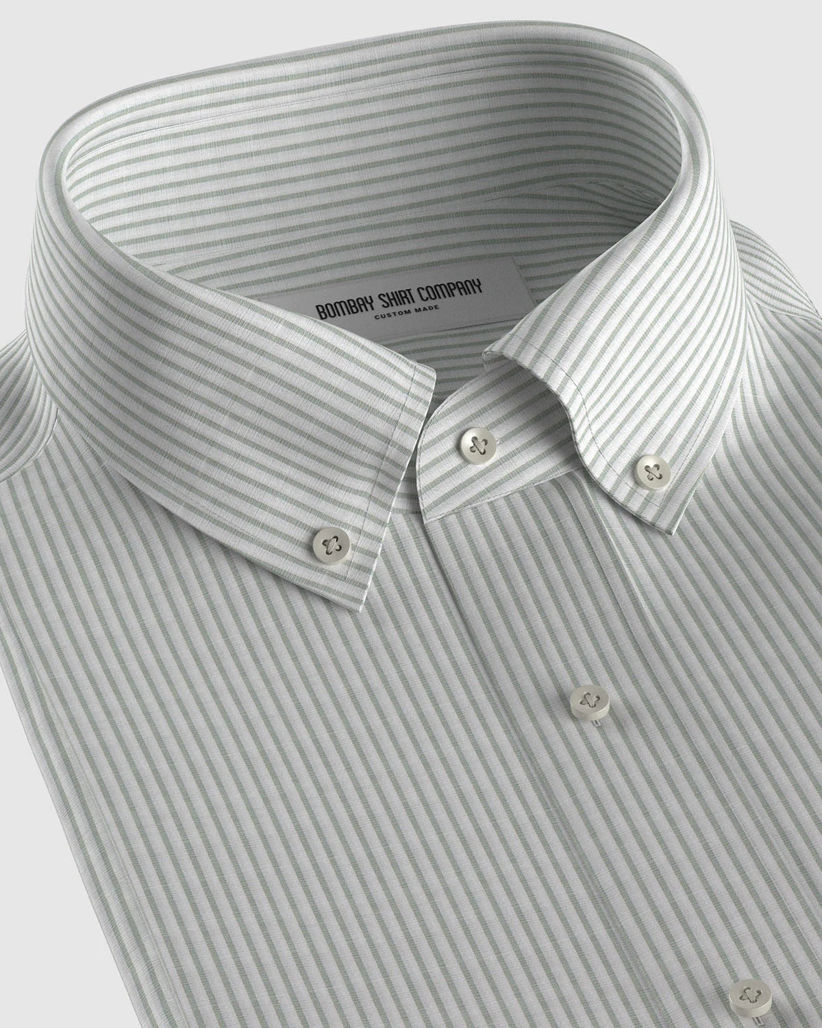 Icarus Poplin Striped Shirt - Green
