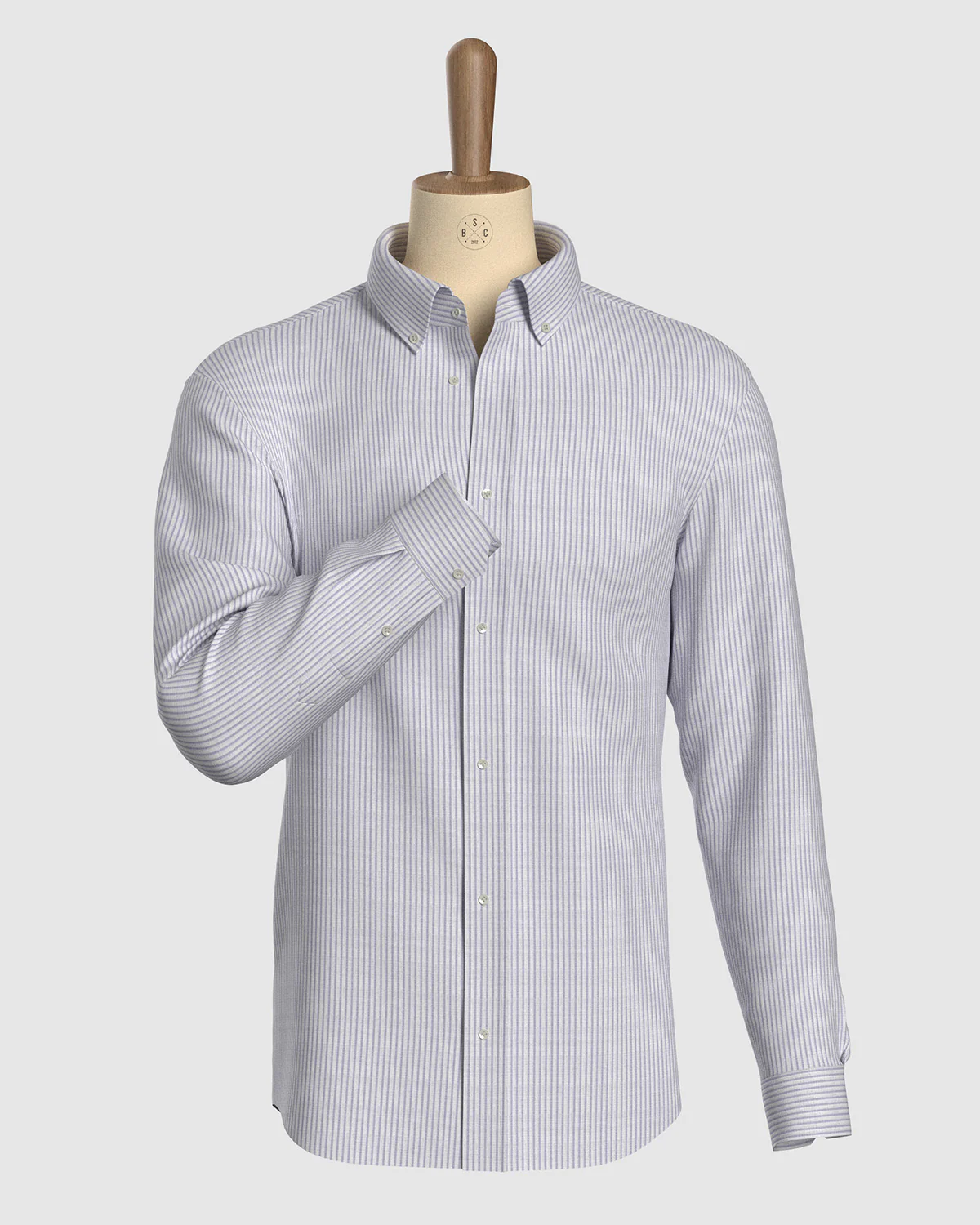 Icarus Poplin Striped Shirt - Purple - Image 2