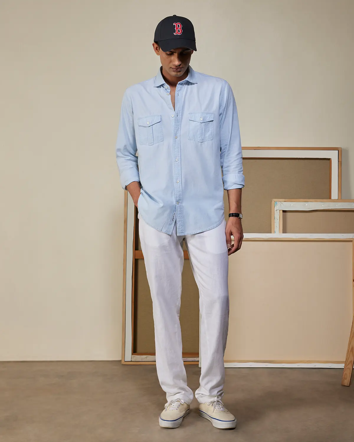 Icewash Chambray Denim Shirt - Image 3
