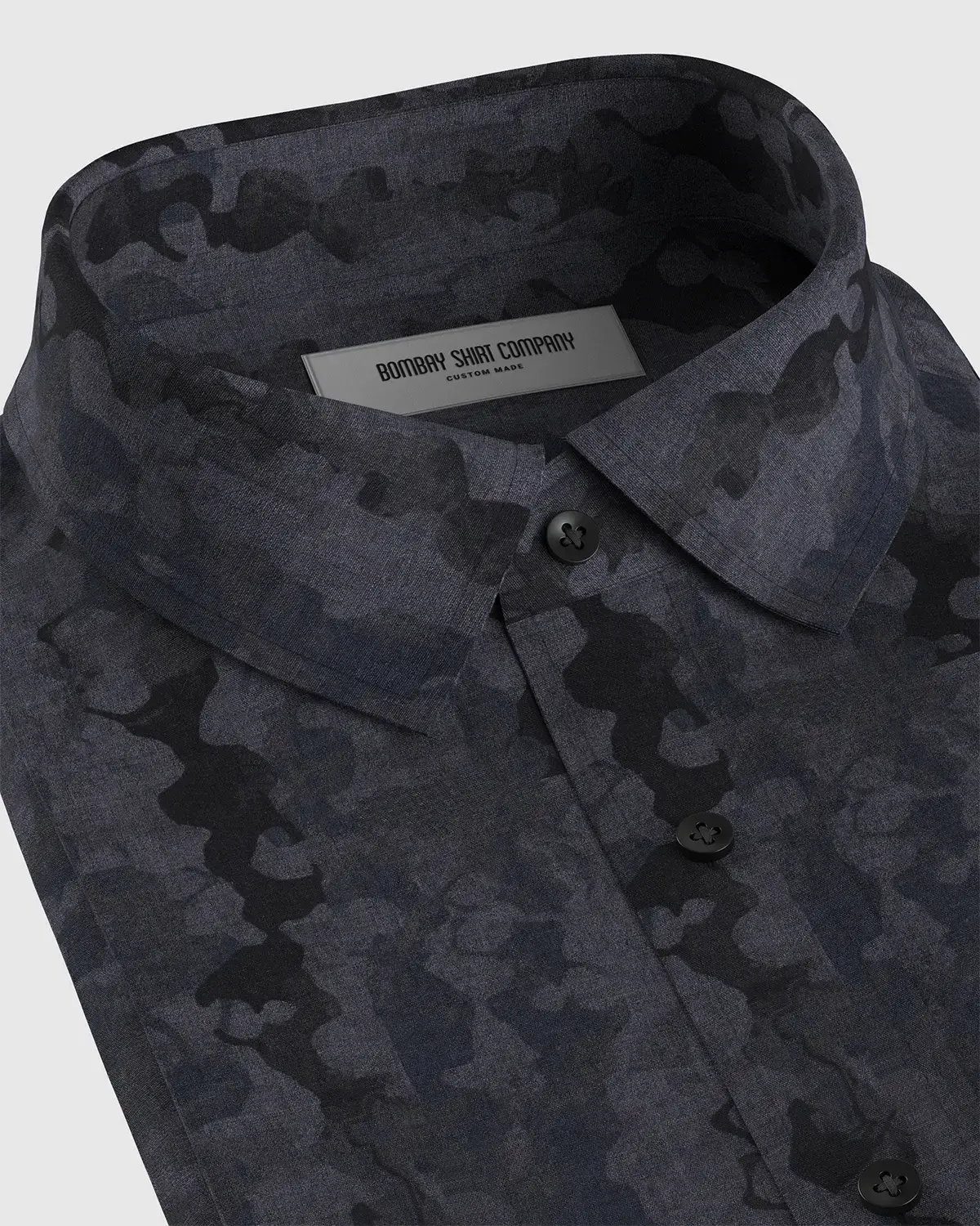 Japanese Abstract Printed Shirt - Grey