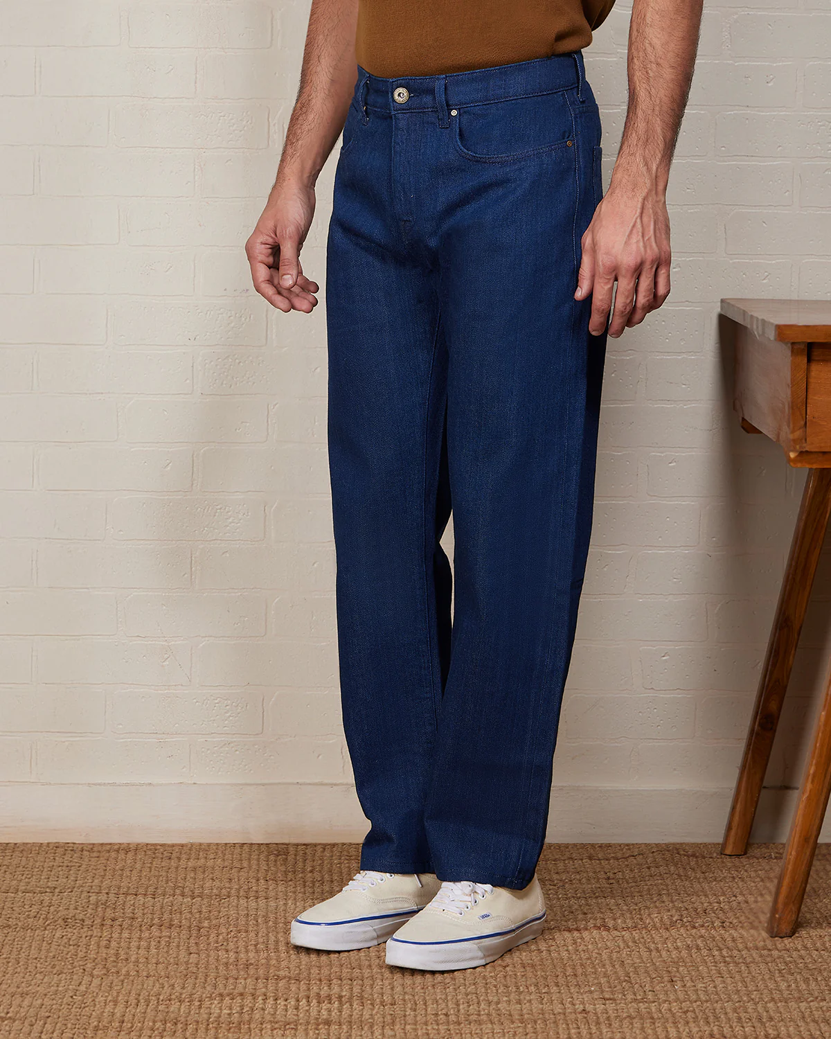 Japanese Brill Indigo Selvedge Rigid Jeans - Blue - Image 4