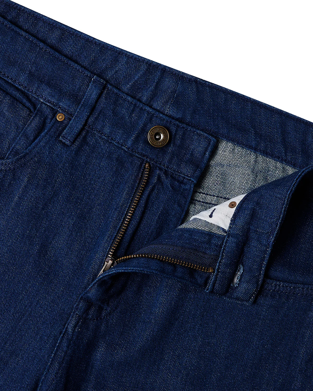 Japanese Brill Indigo Selvedge Rigid Jeans - Blue - Image 5