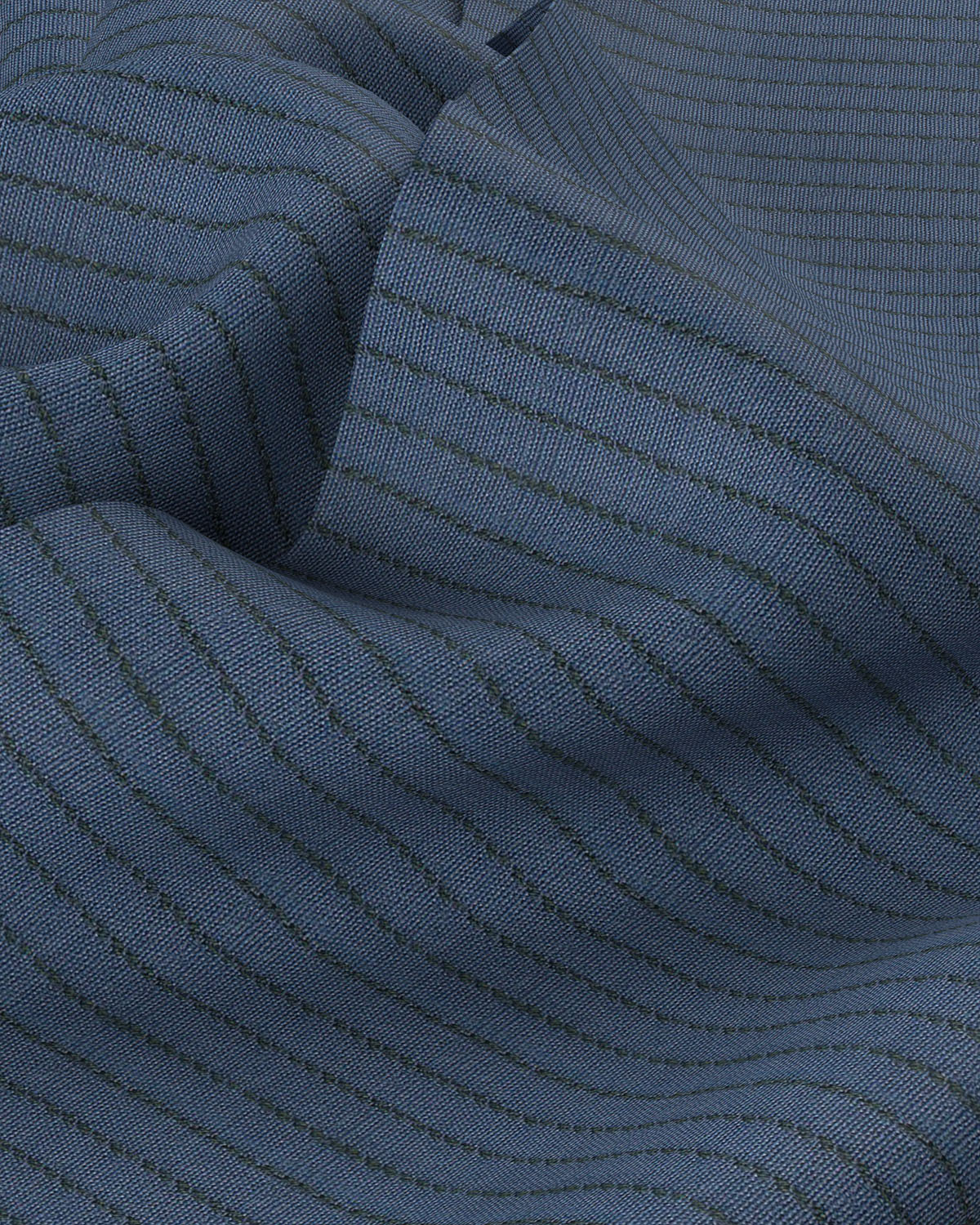 Japanese Cotton Striped Shirt - Black & Indigo - Image 3