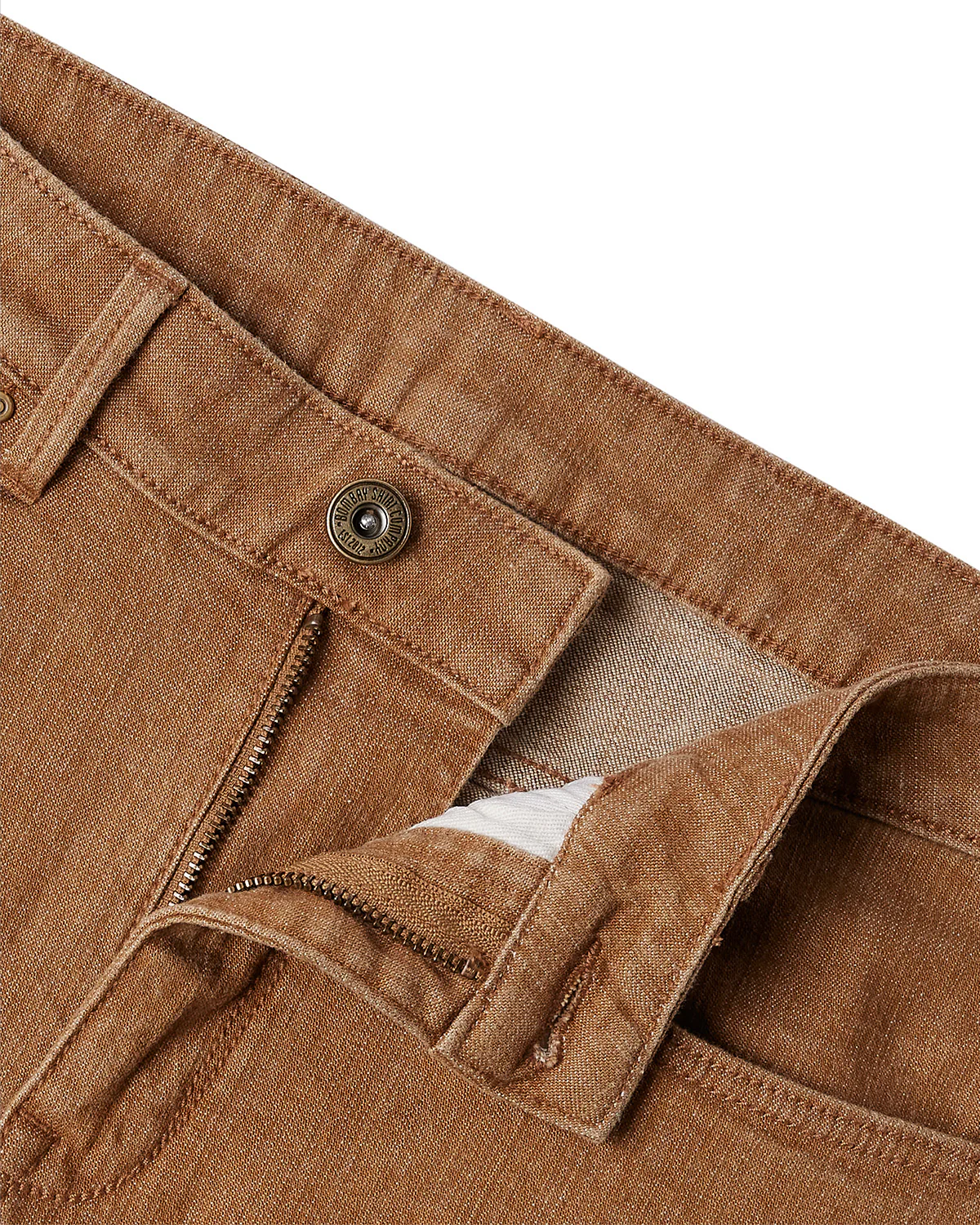 Japanese Desert Ochre Stretch Jeans - Ochre - Image 4