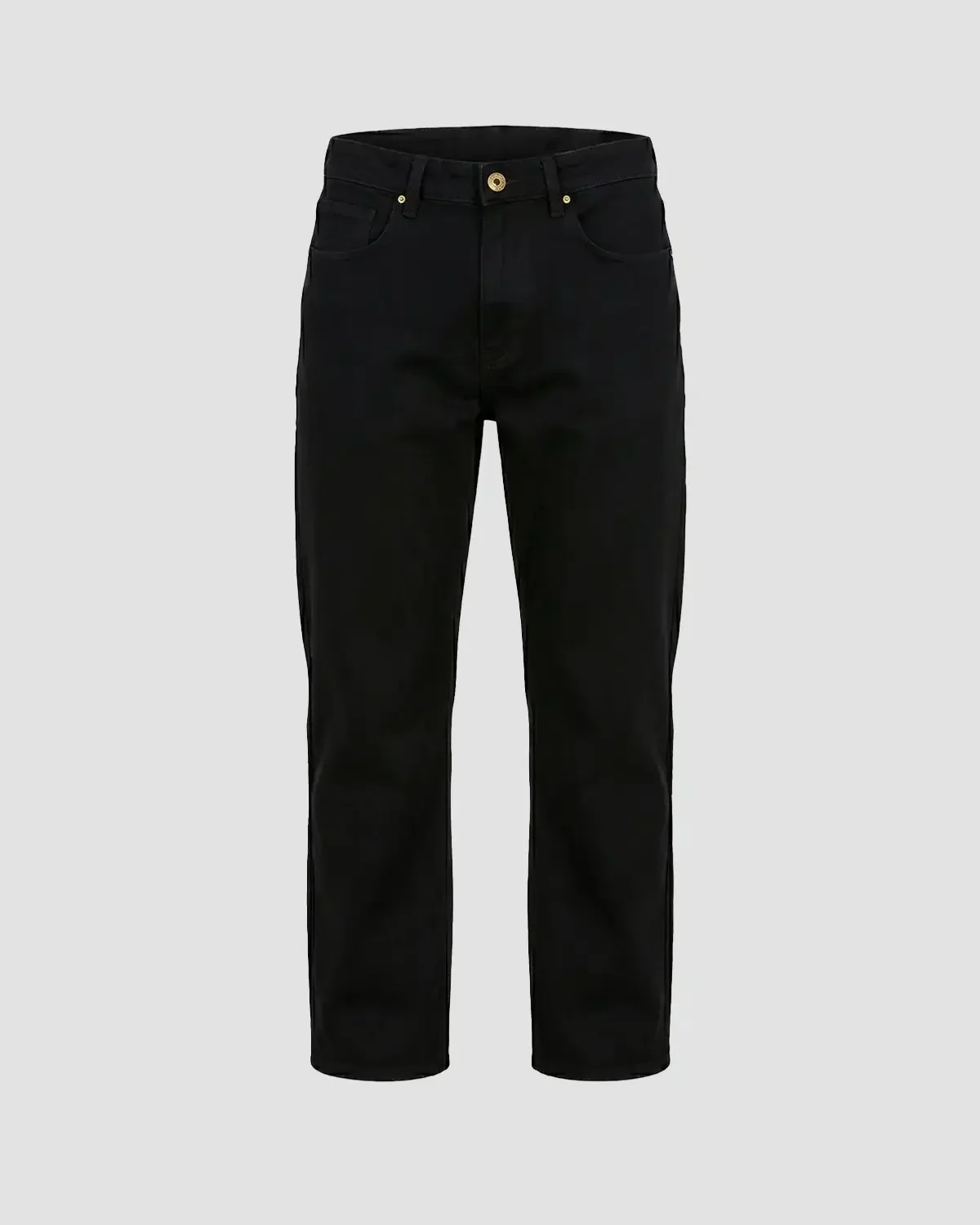 Japanese Dual Black Mid-Rise Stretch Jeans