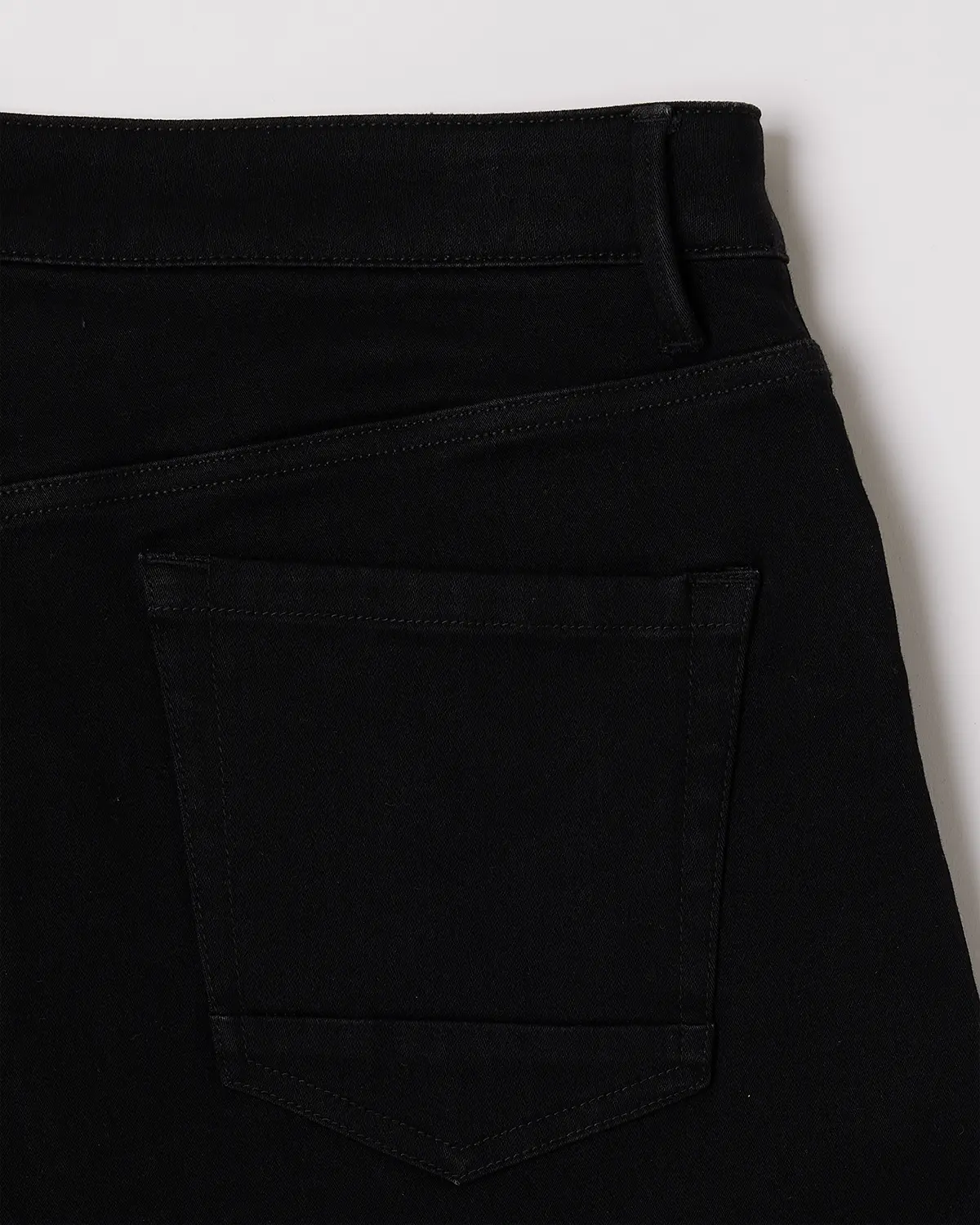 Japanese Dual Black Mid-Rise Stretch Jeans - Image 7