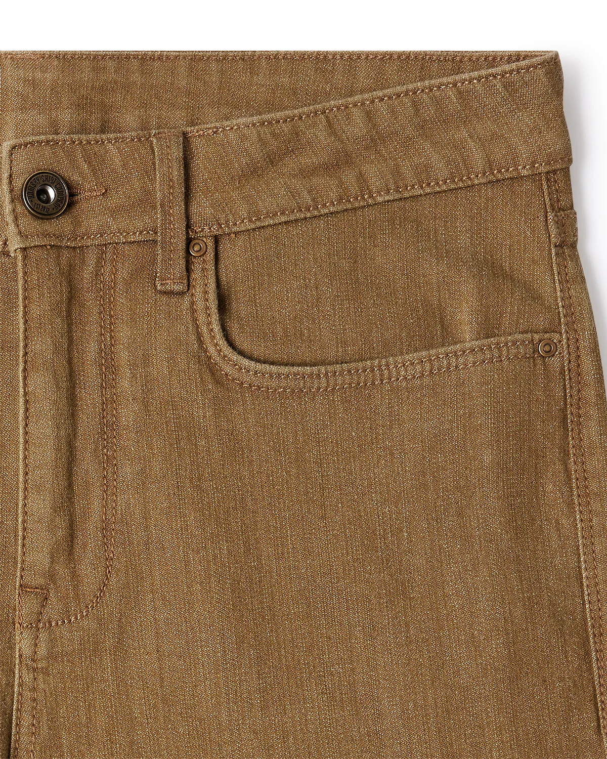 Japanese Field Khaki Stretch Jeans - Dark Khaki - Image 2