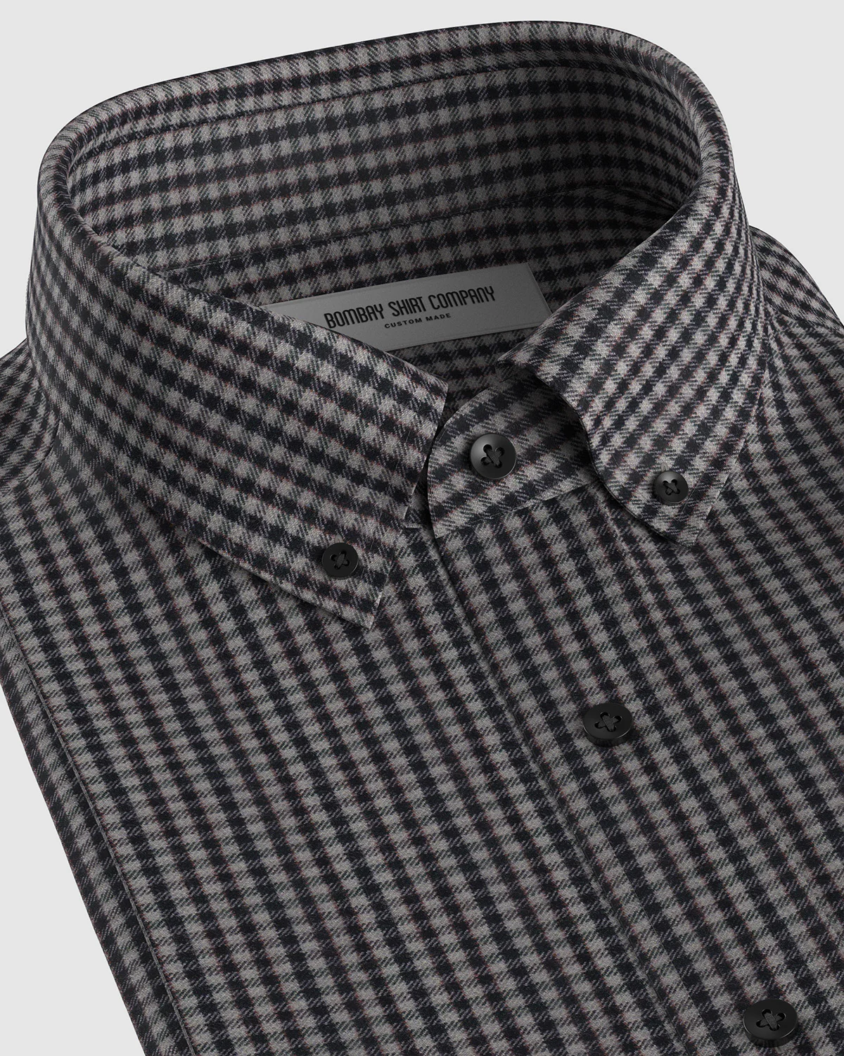 Japanese Flannel Checked Shirt - Grey & Black