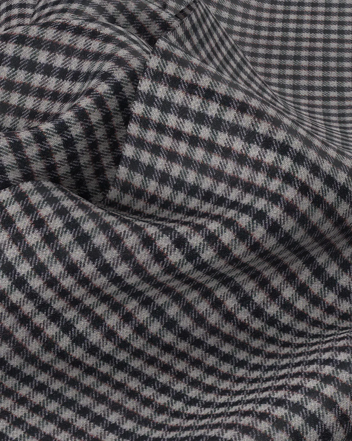Japanese Flannel Checked Shirt - Grey & Black - Image 3
