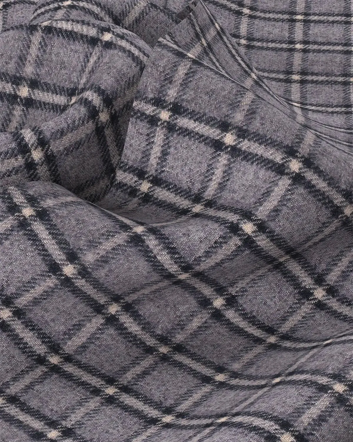 Japanese Flannel Checked Shirt - Grey