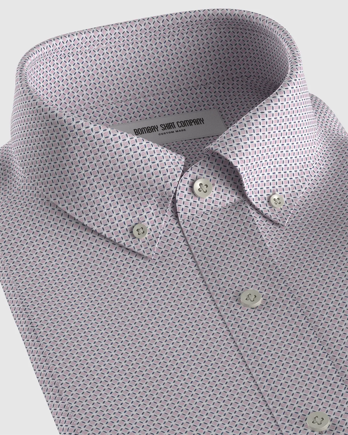 Japanese Lattice Printed Shirt - Pink