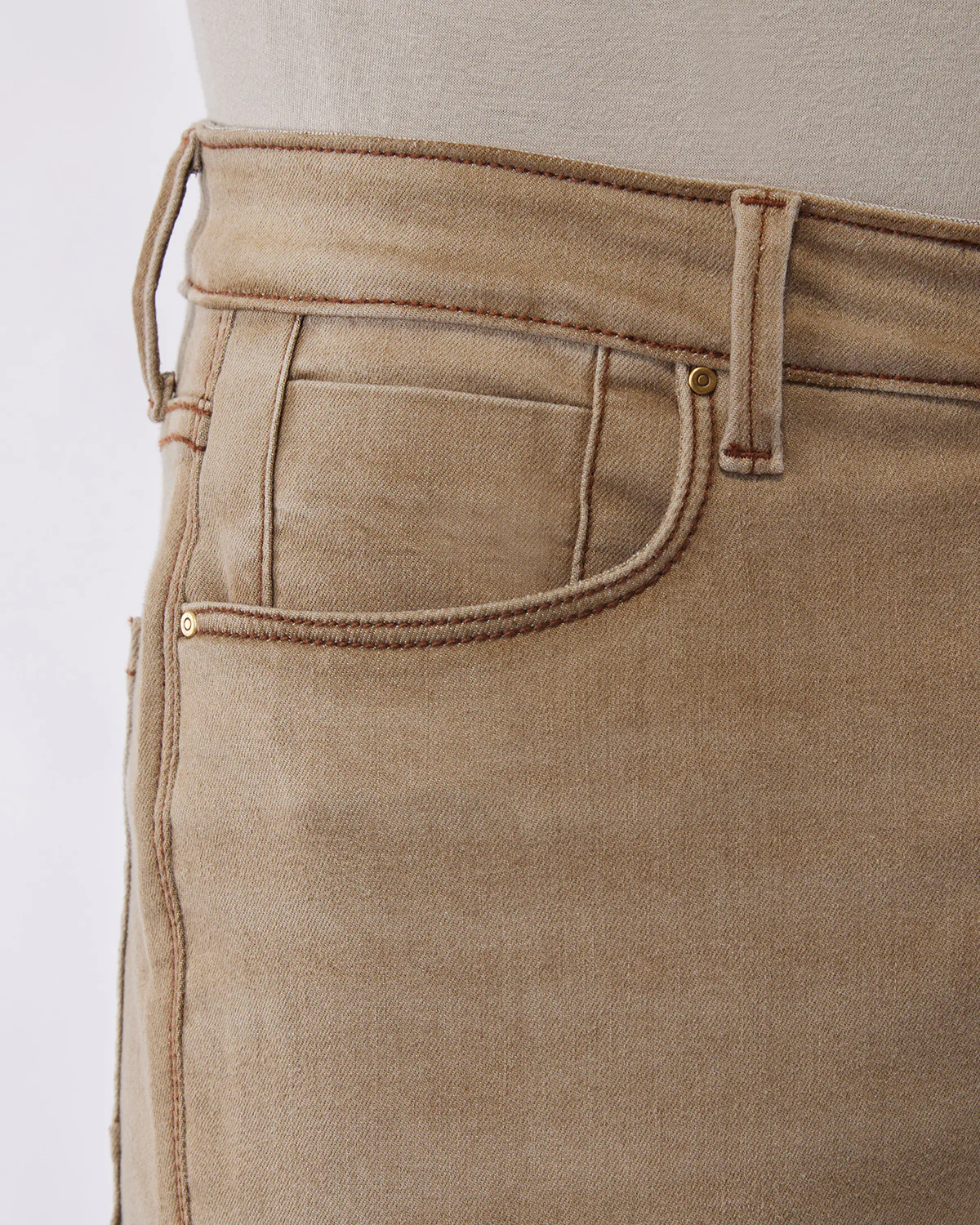 Khaki Cloud Wash Stretch Jeans - Image 3