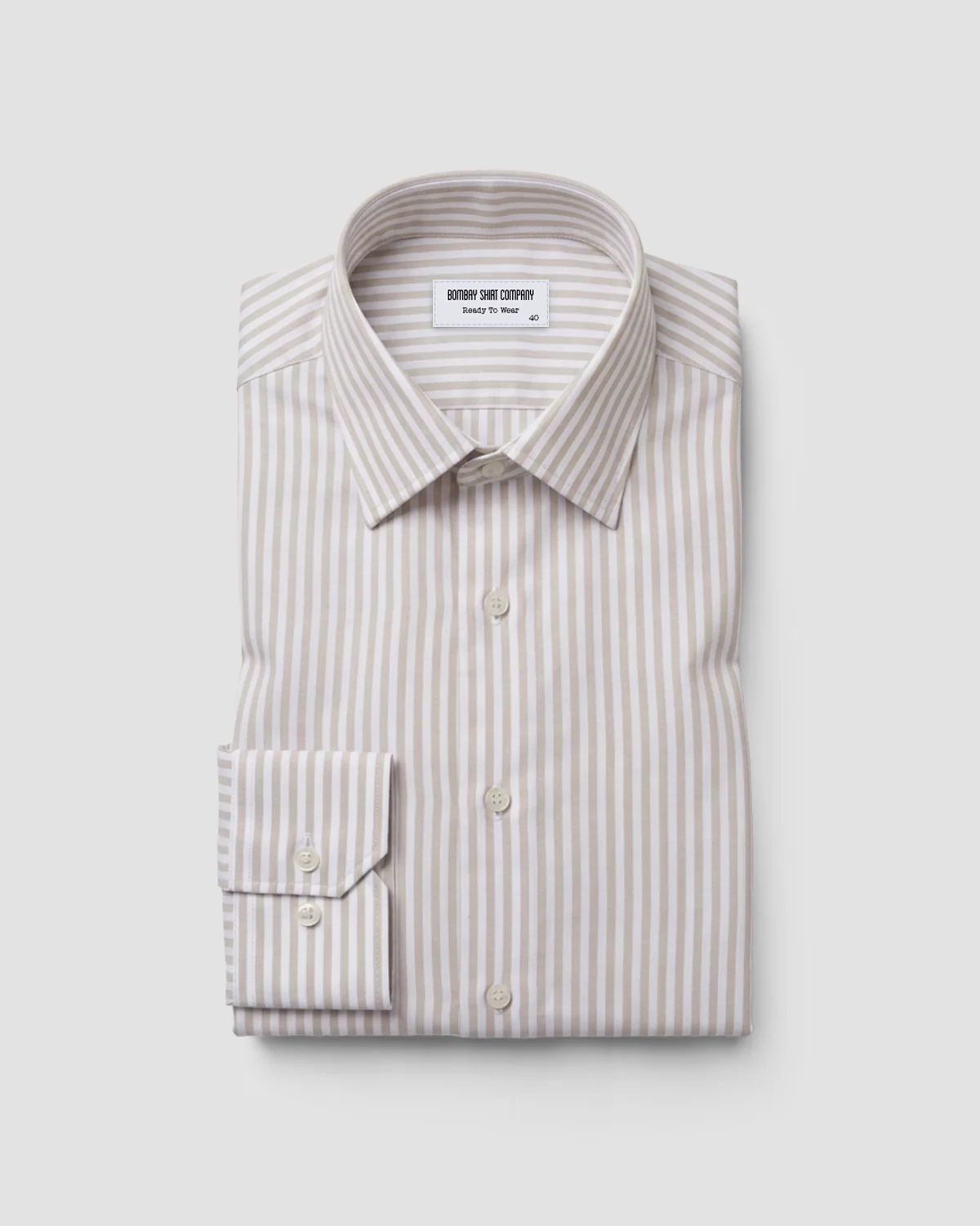 Khaki Striped Shirt