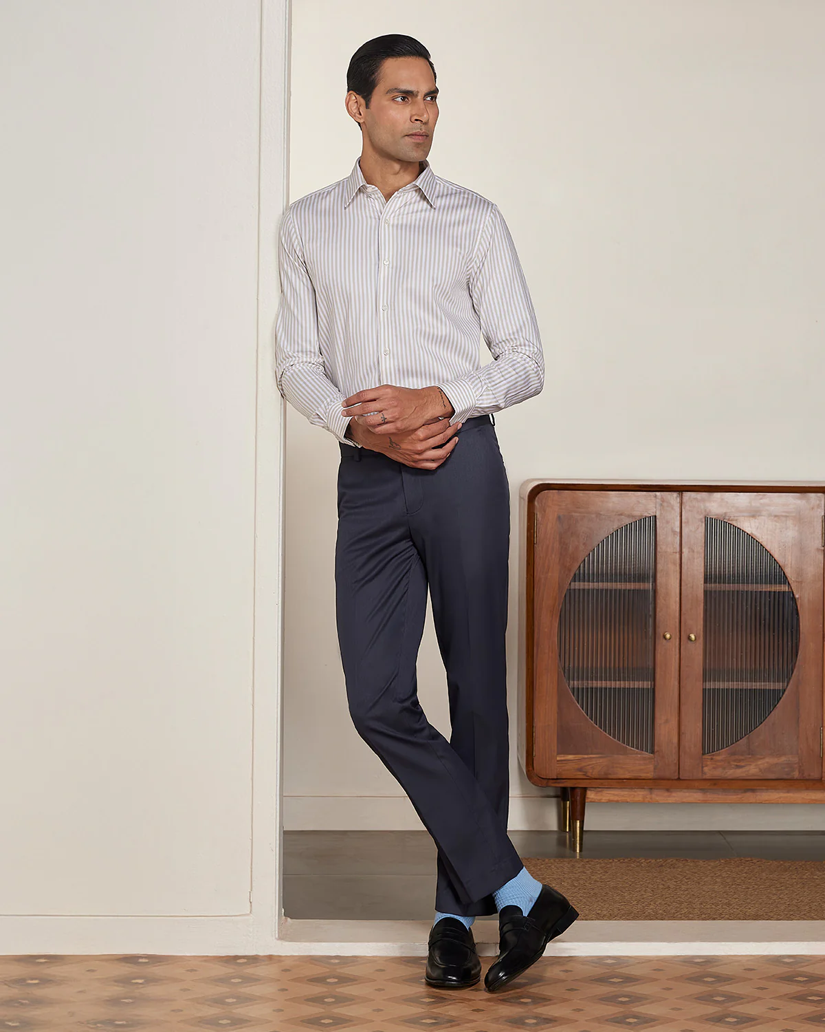 Khaki Striped Shirt - Image 5
