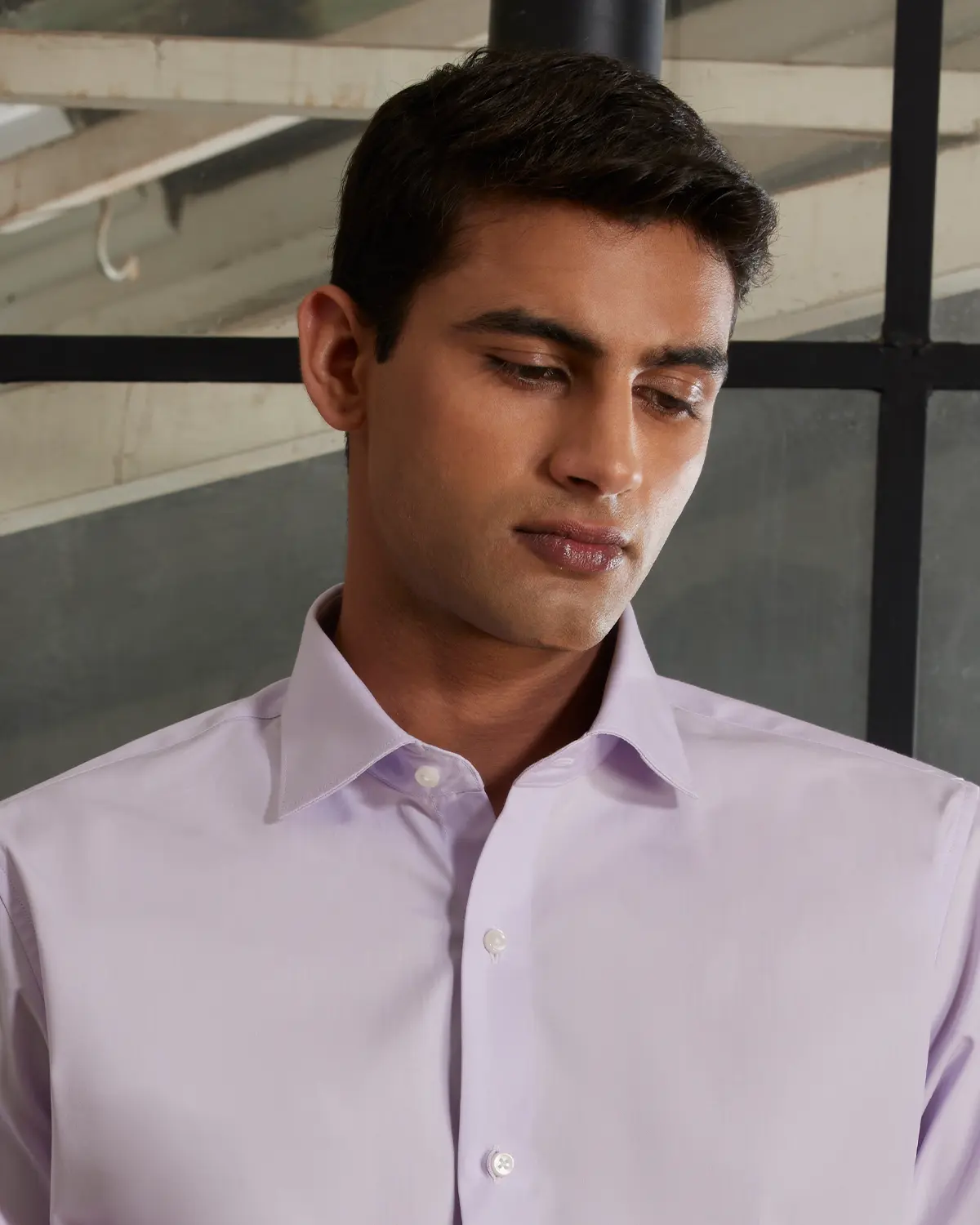 Lavender Cotton Poplin Shirt - Image 3