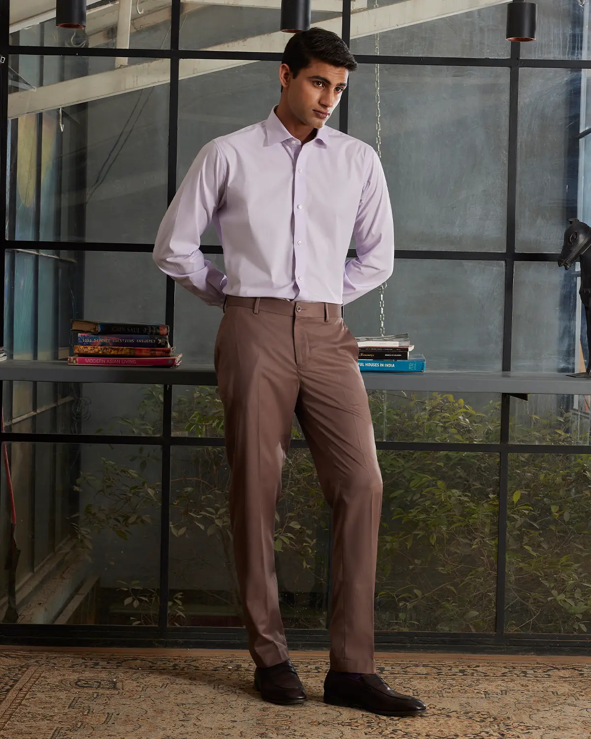 Lavender Cotton Poplin Shirt - Image 4