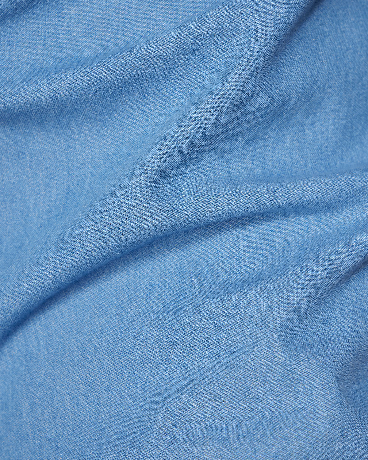 Light Blue Cotton Denim Shirt - Image 5