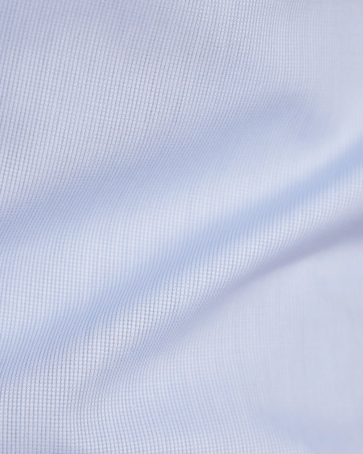 Light Blue Cotton Micro-Dobby Shirt - Image 5