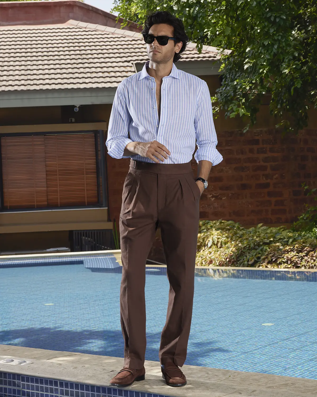 Light Blue Striped Shirt - Image 3