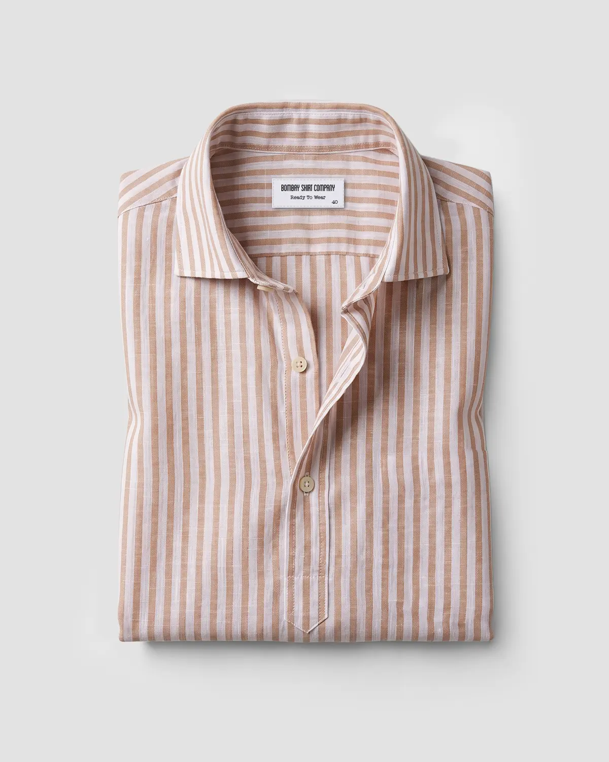 Light Brown Striped Shirt