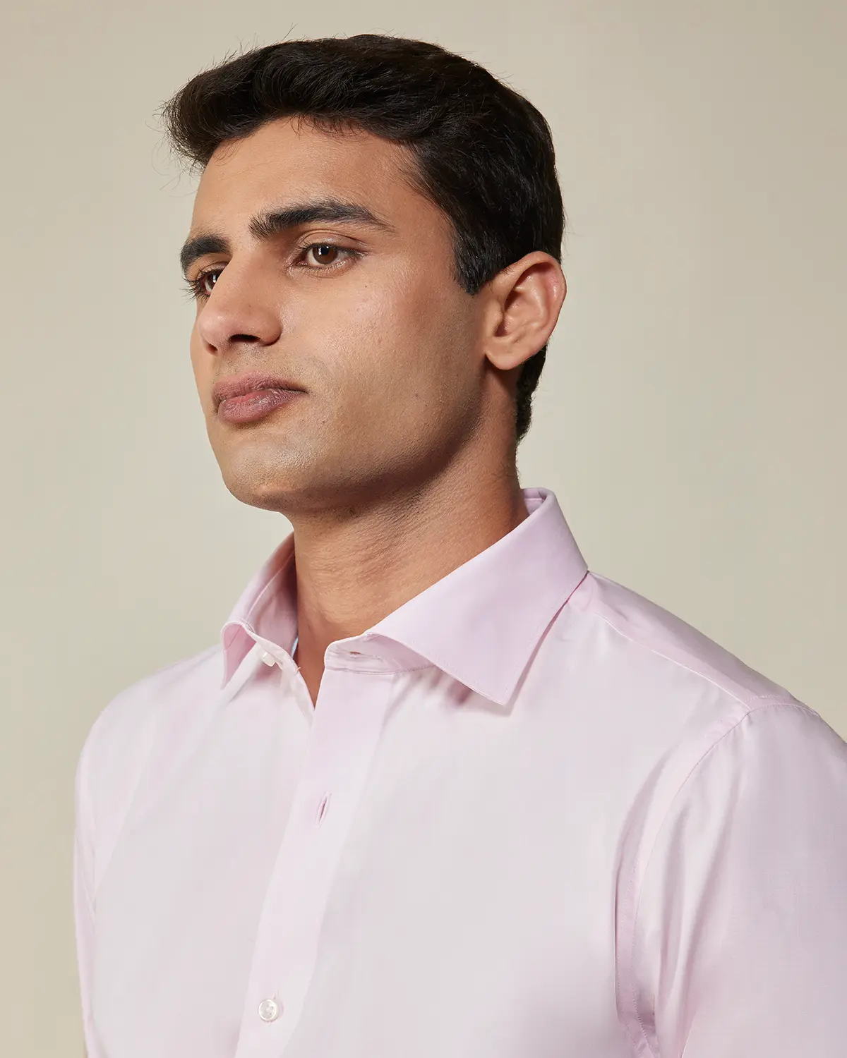 Light Pink Cotton Poplin Shirt - Image 3