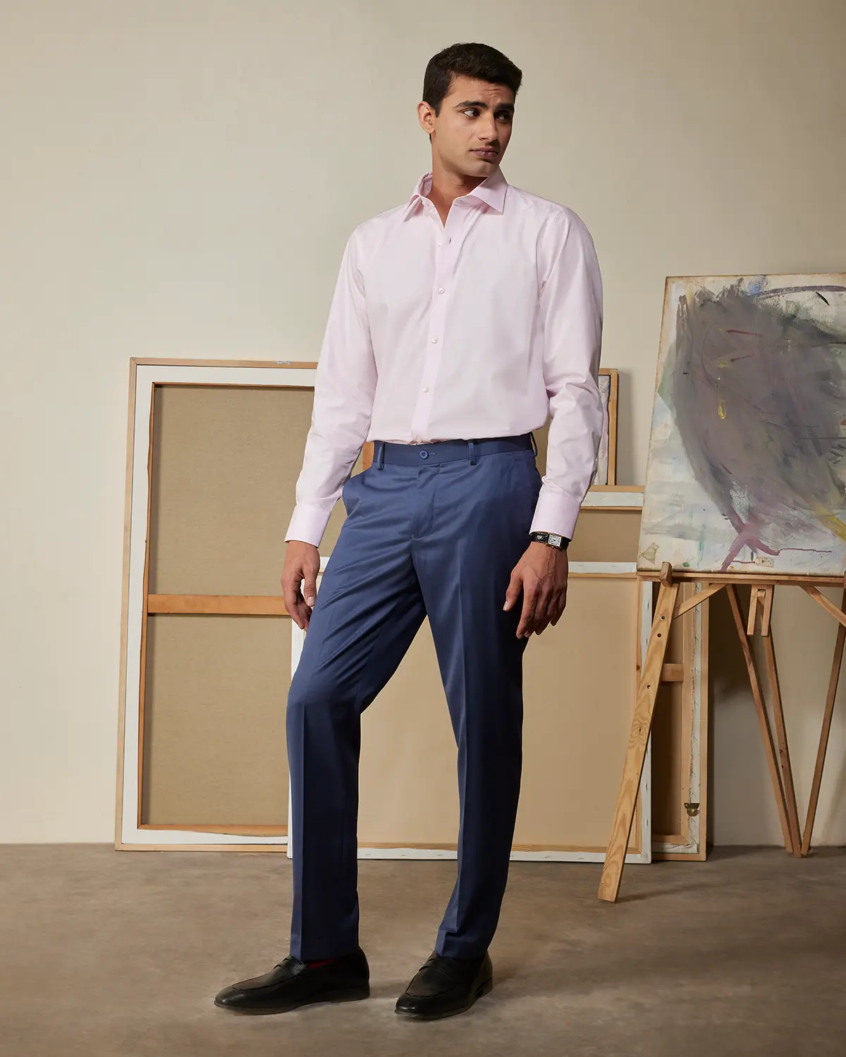 Light Pink Cotton Poplin Shirt - Image 4