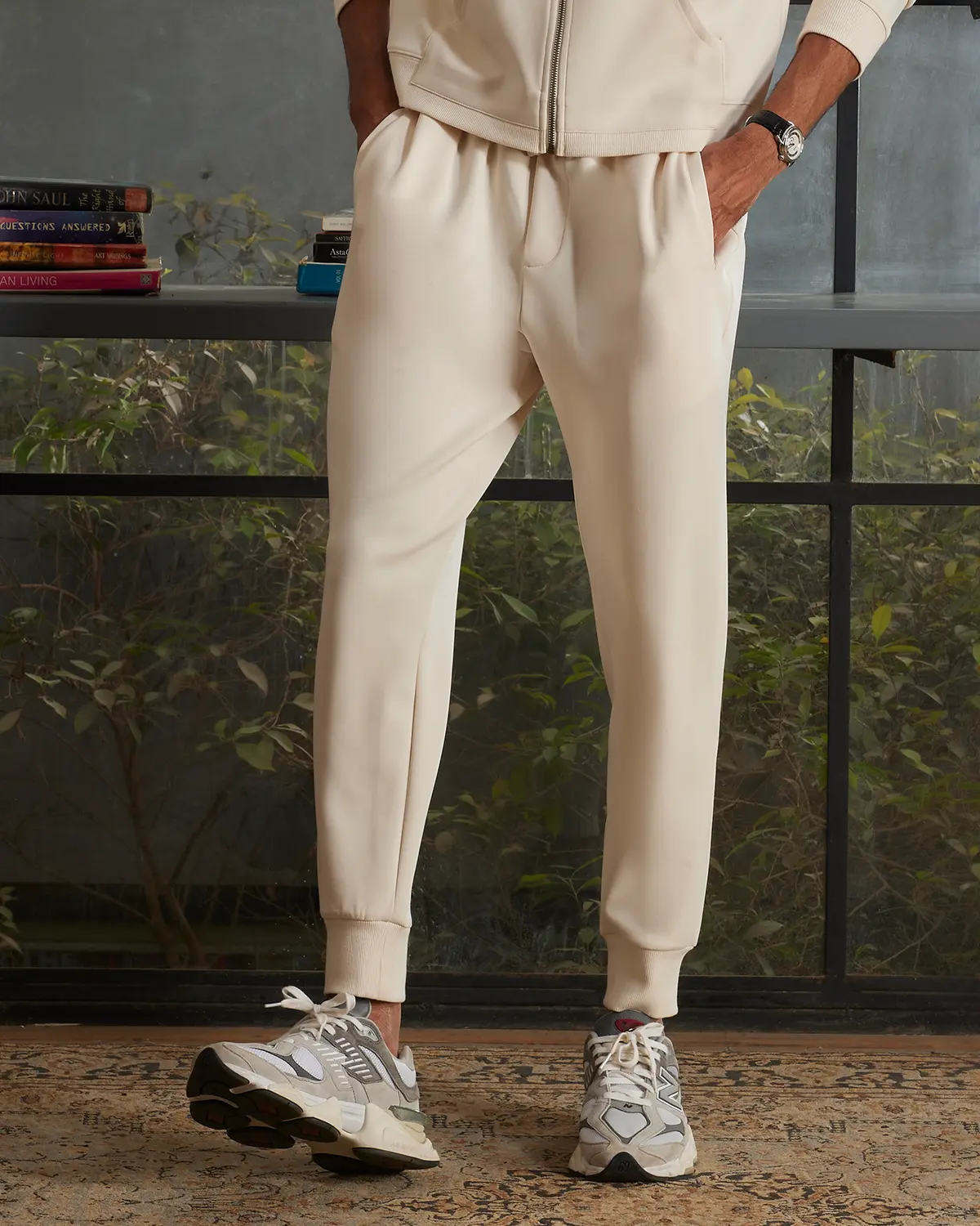 Luxe Journey Joggers - Ecru