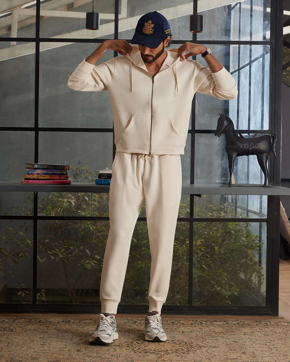Luxe Journey Joggers - Ecru - Image 2