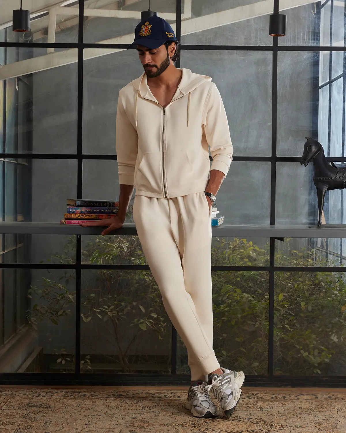 Luxe Journey Joggers - Ecru - Image 4