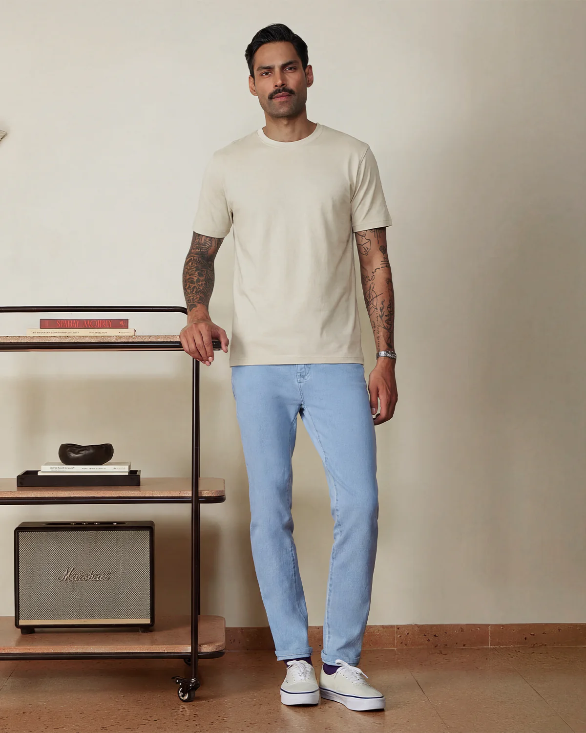 Luxe Lounger T-Shirt - Cream - Image 3