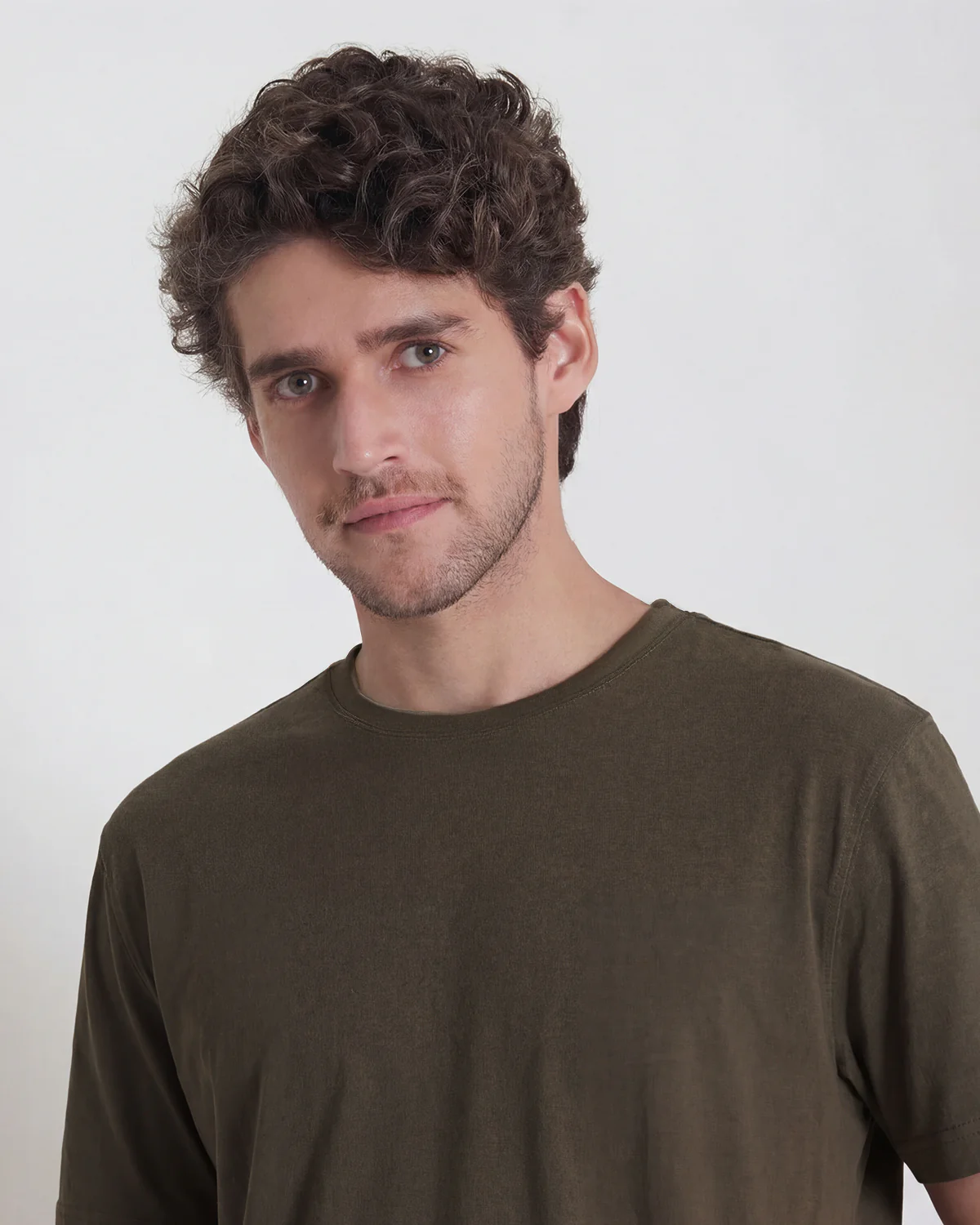 Luxe Lounger T-Shirt - Olive - Image 2