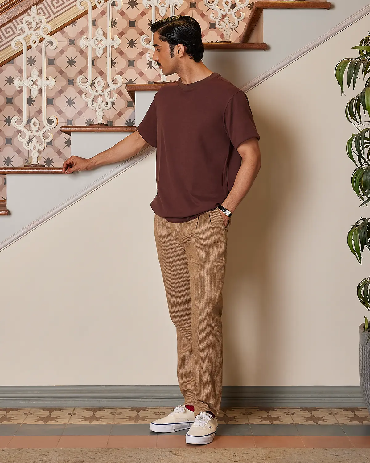 Luxe Oversized T-shirt - Dark Brown - Image 5