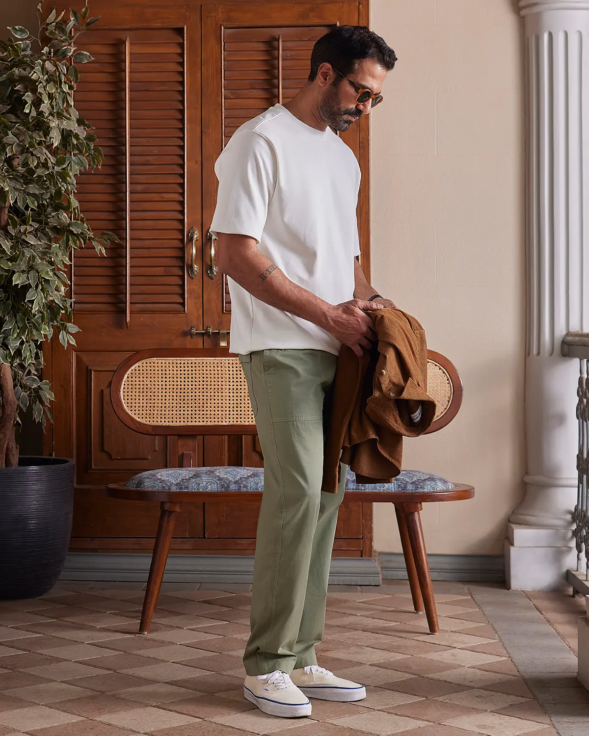 Luxe Oversized T-shirt -  Ecru - Image 5