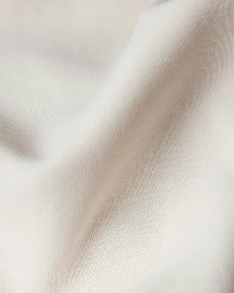 Luxe Travel Pullover Hoodie - Ecru - Image 7