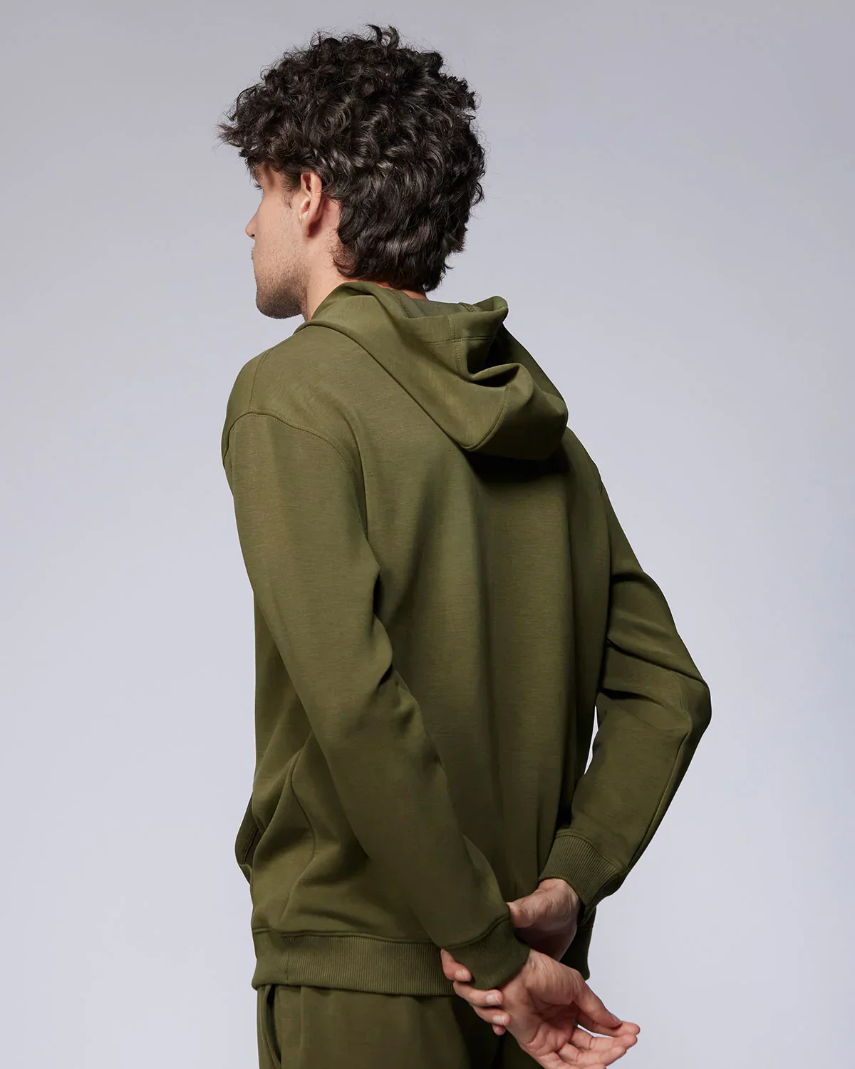 Luxe Travel Pullover Hoodie - Olive - Image 4