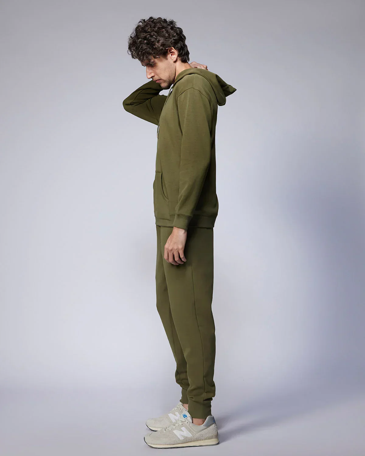 Luxe Travel Pullover Hoodie - Olive - Image 6