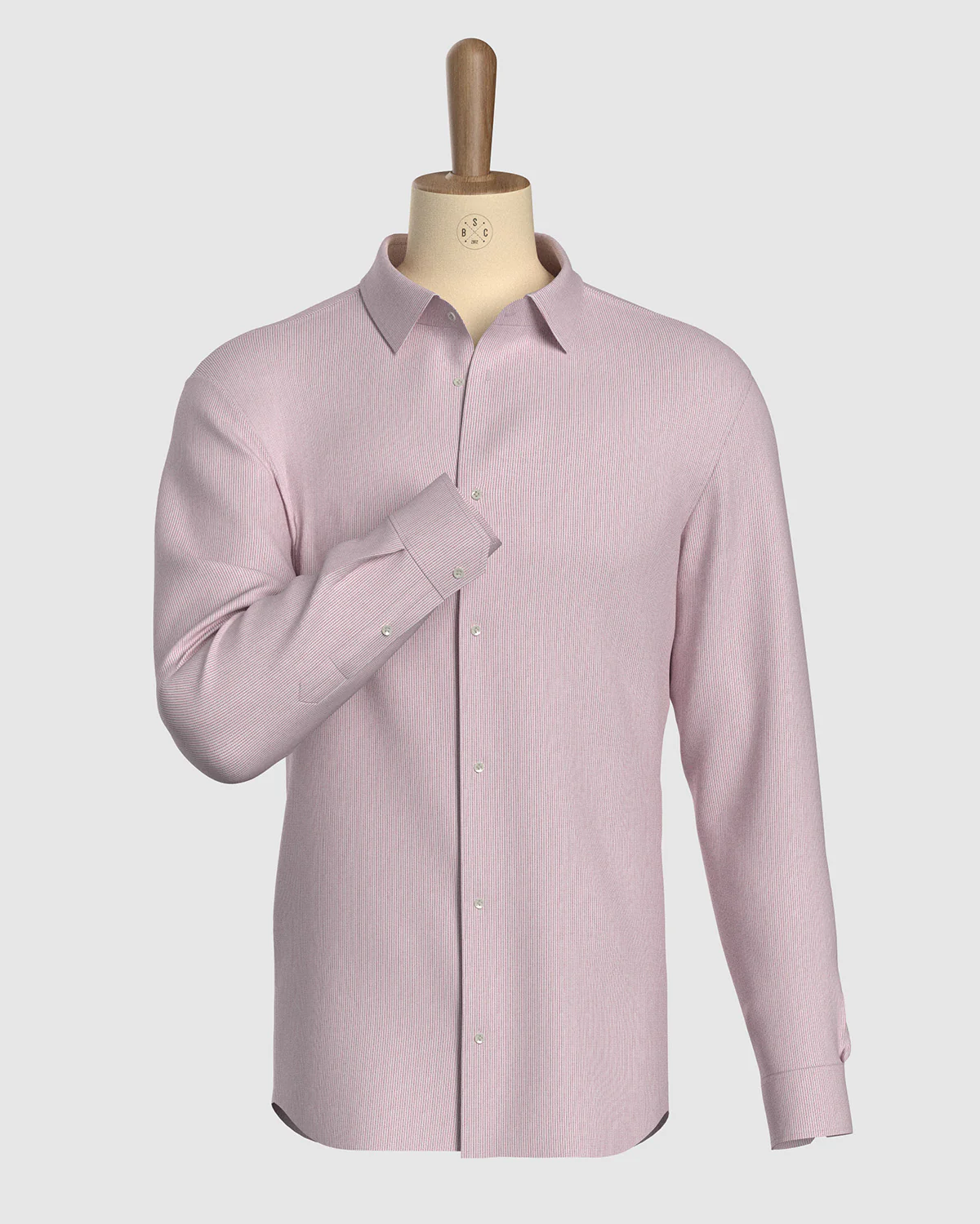 Lyra Twill Striped Shirt - Pink - Image 2