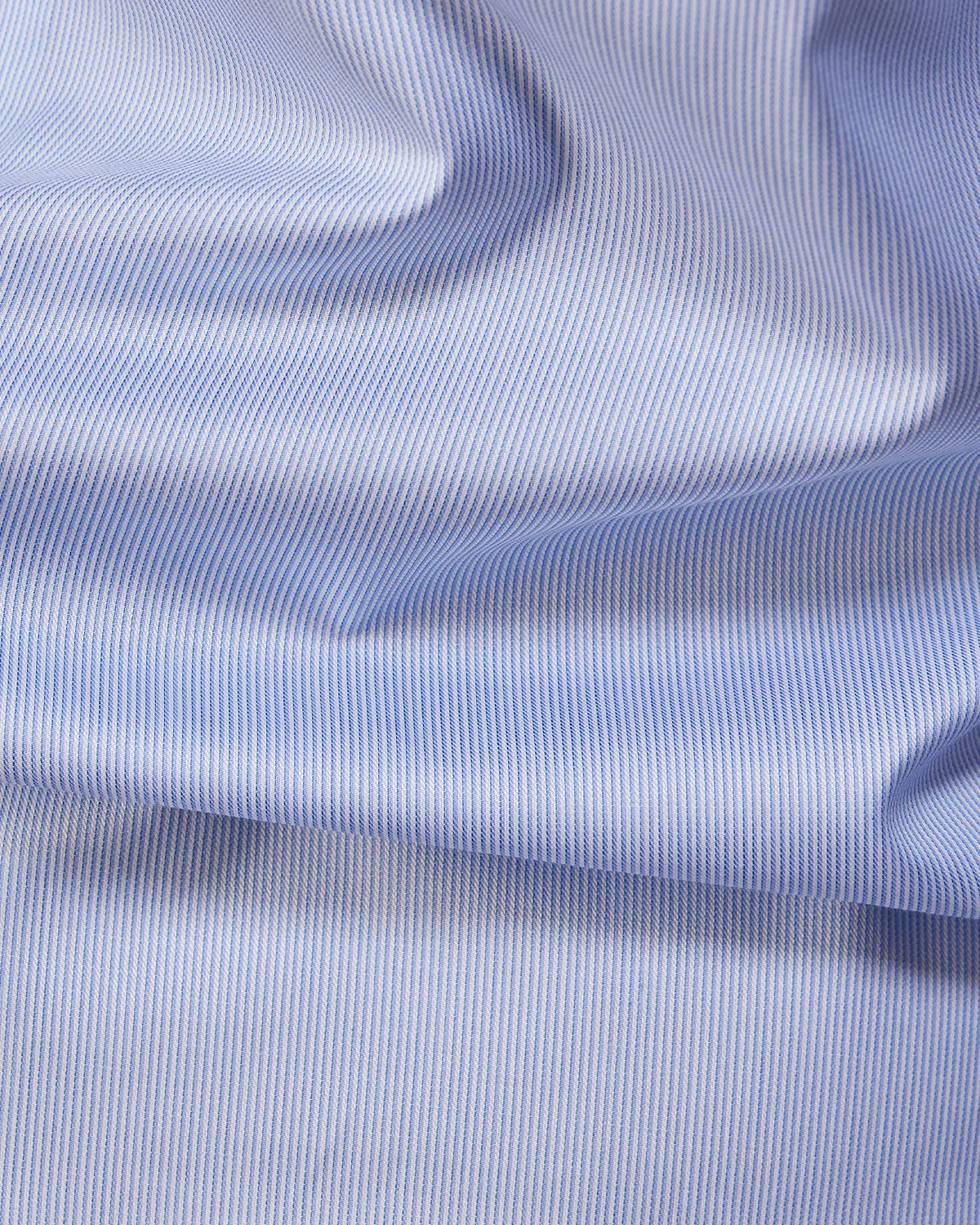 2-Ply Egyptian Cotton Blue & White Textured Striped Shirt - Image 6
