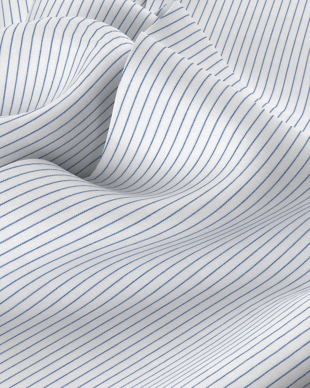 Marvella Oxford Pinstriped Shirt - Blue - Image 3