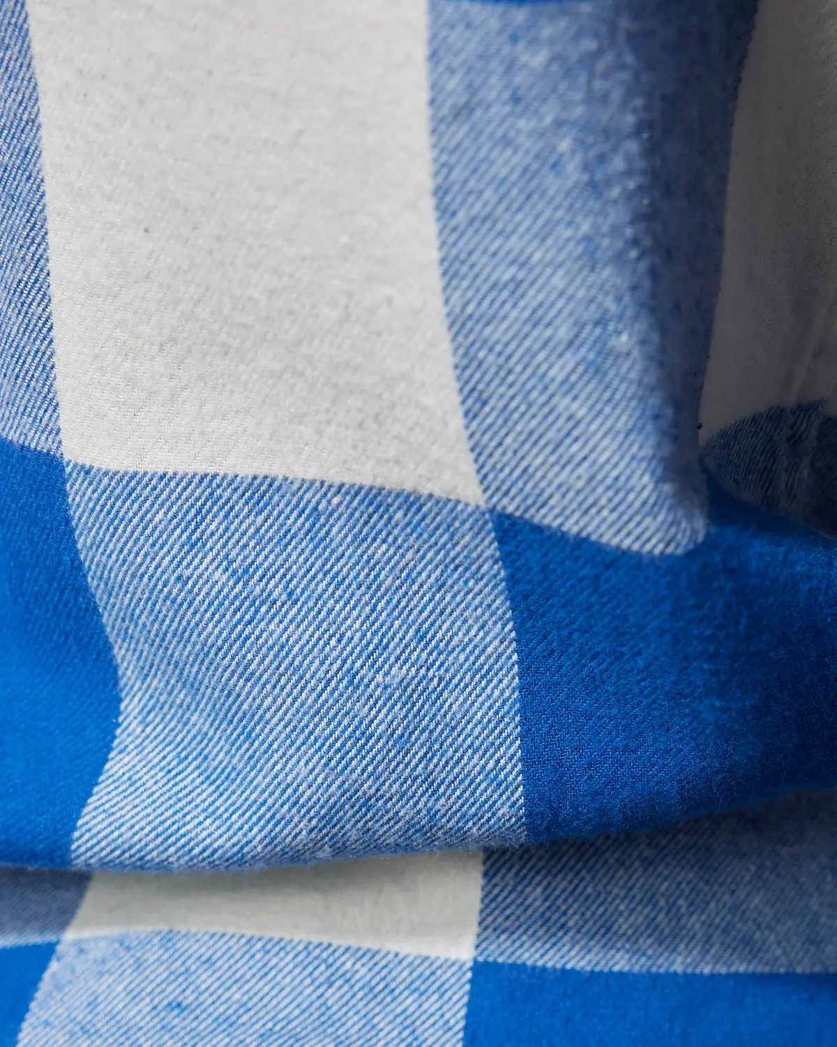 Mid Blue & White Flannel Shirt - Image 6