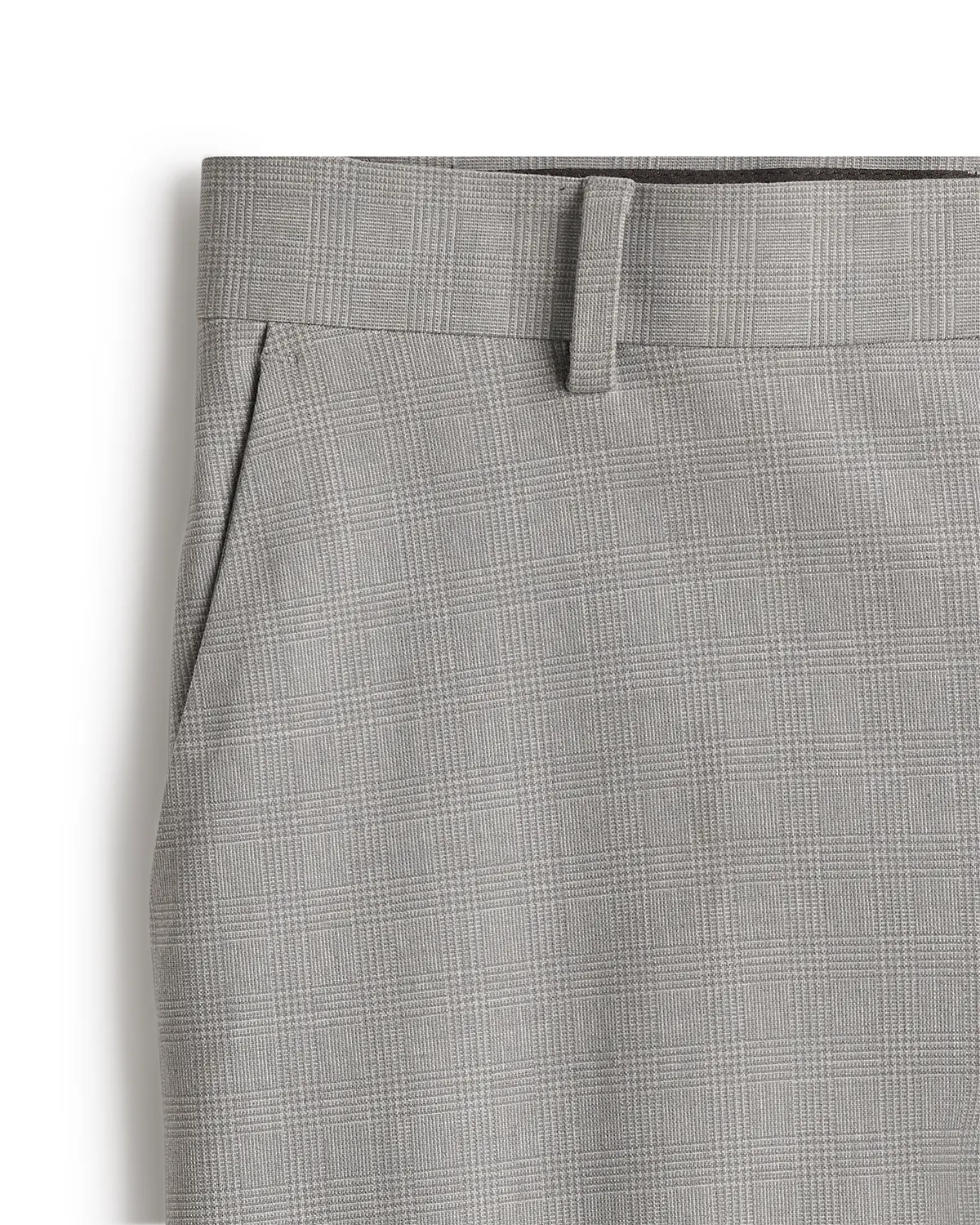 Monver Glen Plaid Checked Dress Pants - Grey - Image 2