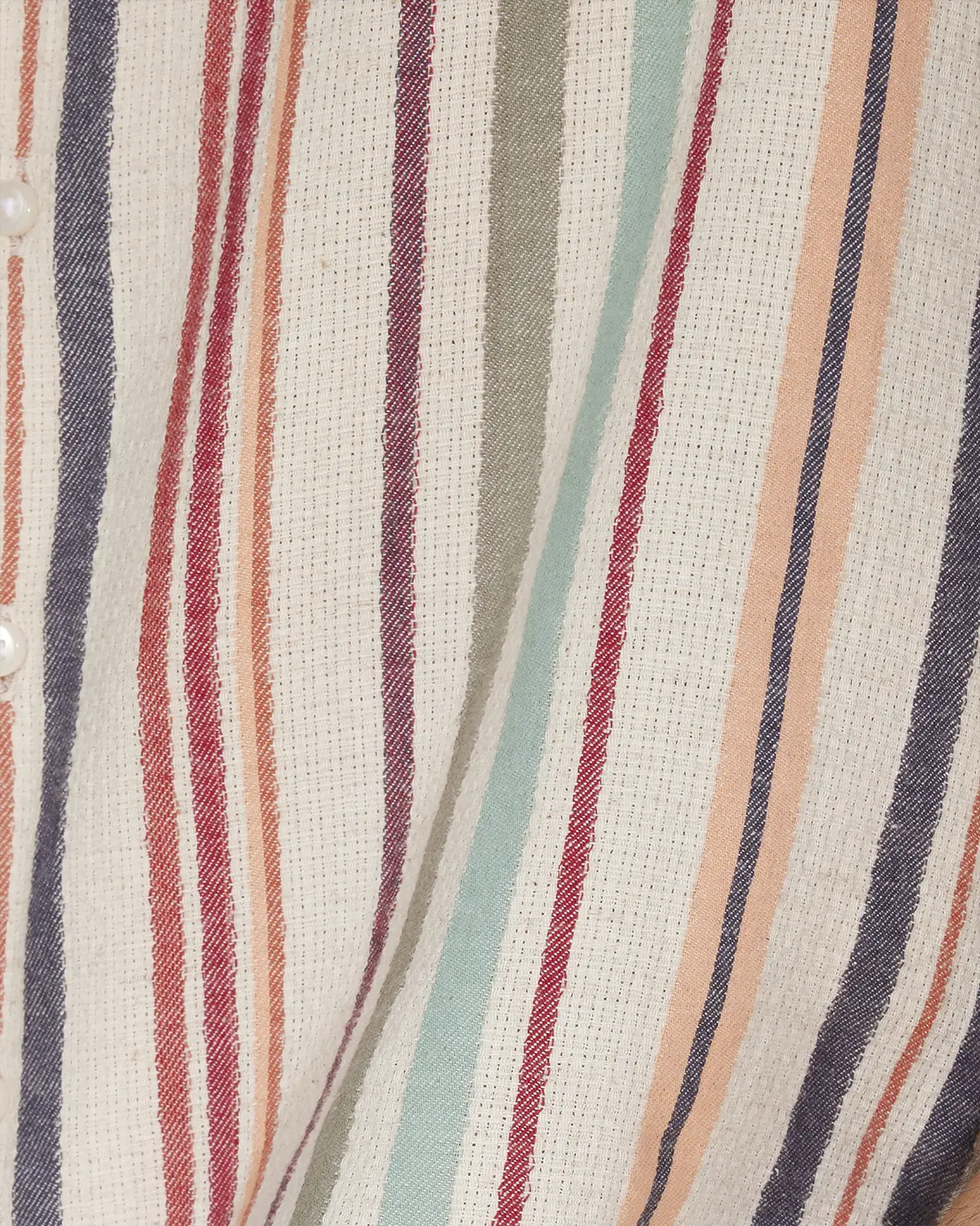 Multicoloured Dobby Striped Shirt - Image 7