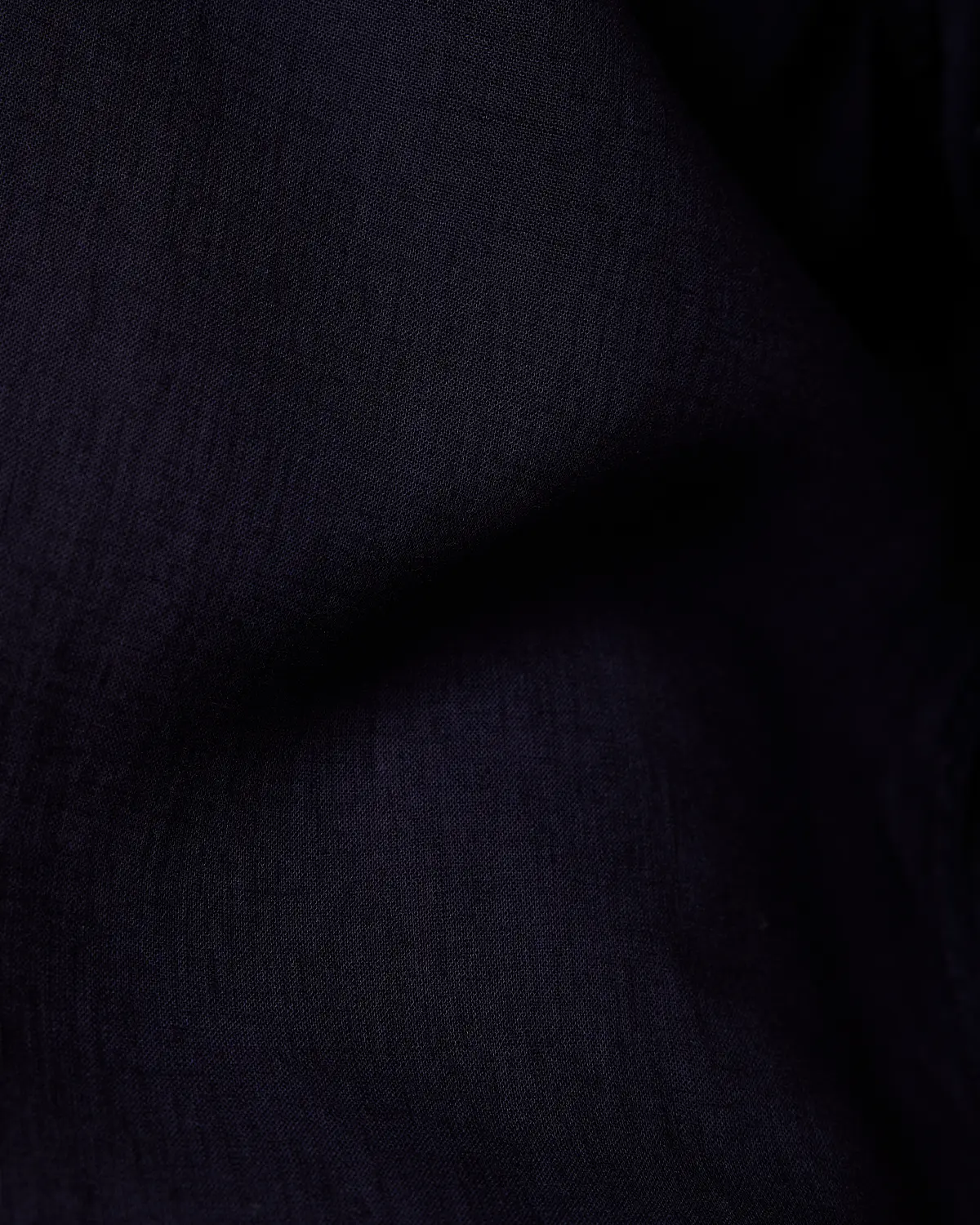 Navy Cotton Linen Bandhgala Shirt - Image 5